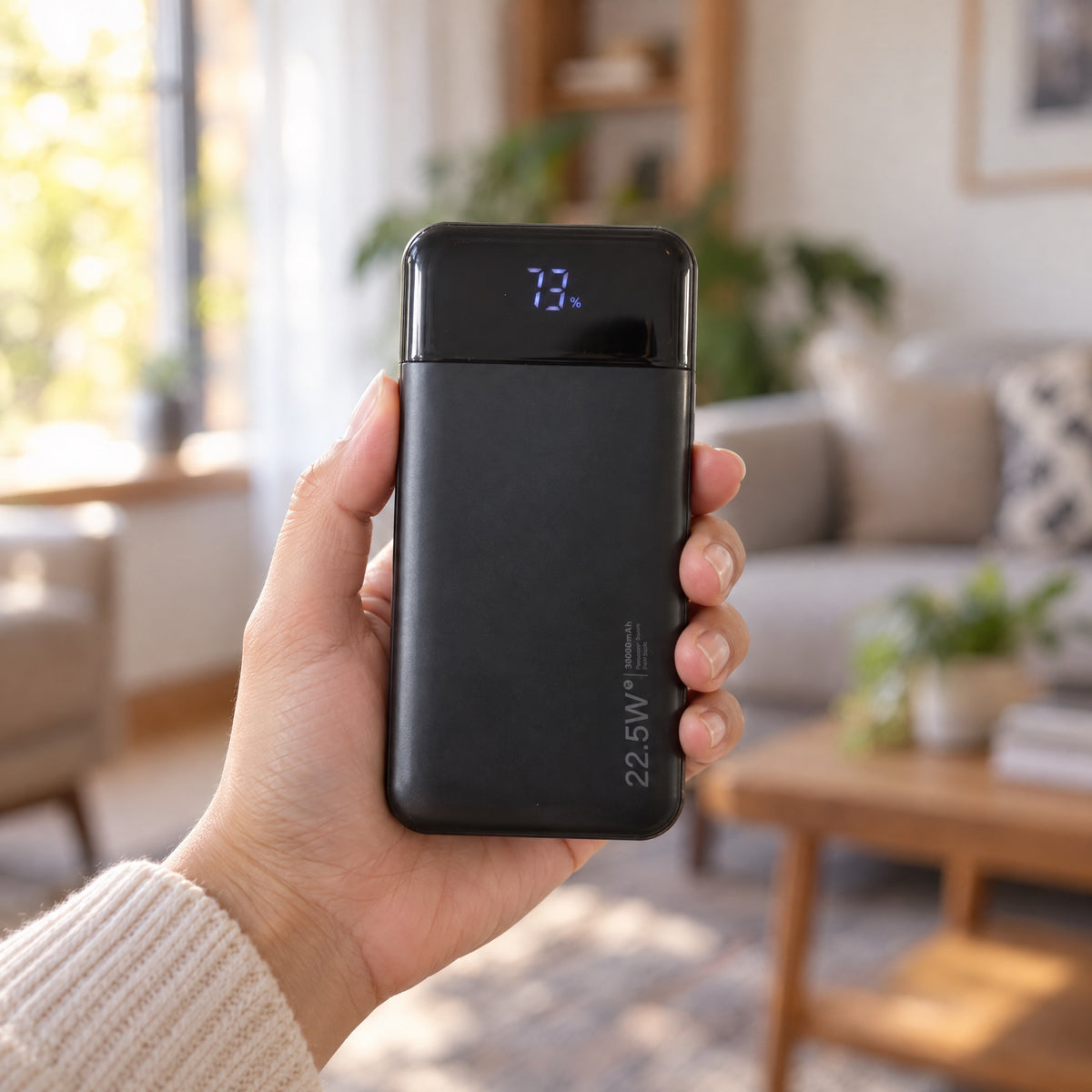 Power bank 30,000 mAh with LED display