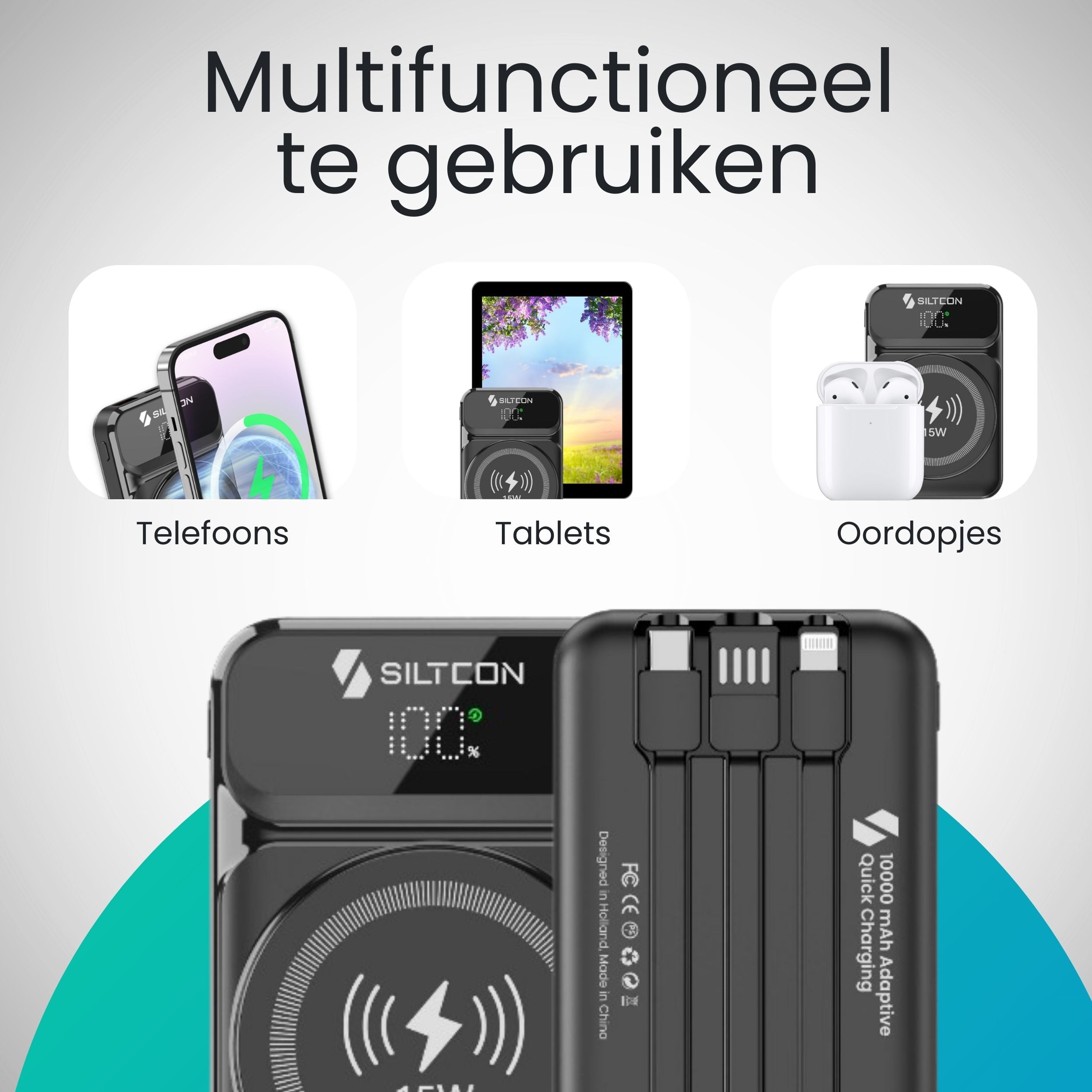 Magnetische Powerbank 10000 mAh