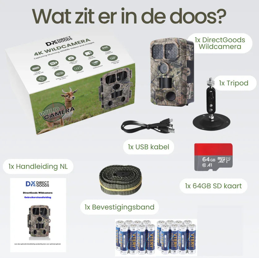 Siltcon Wildcamera met Nachtzicht – 4K