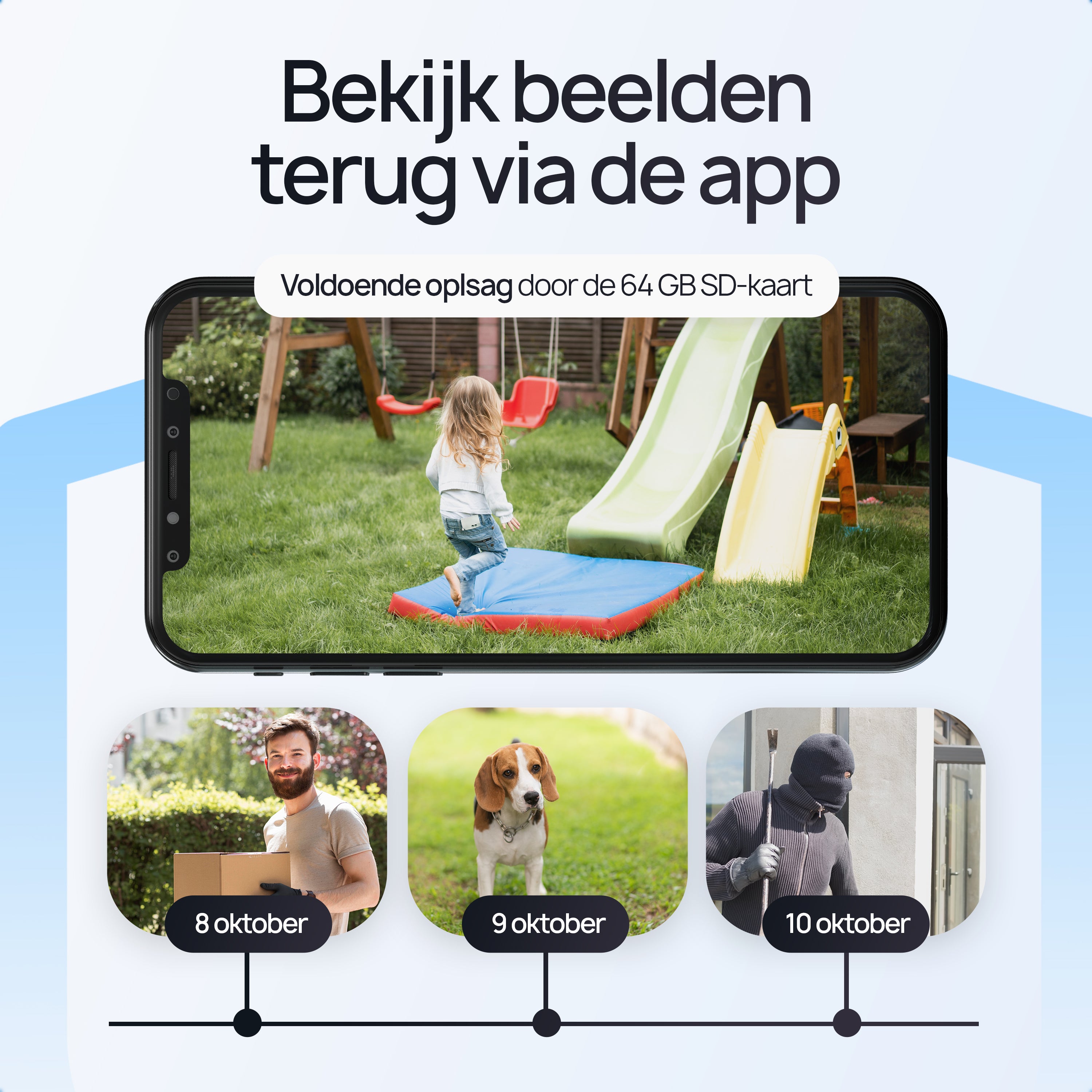 Protectly Beveiligingscamera Buiten 2K 3MP – Nachtzicht & Appbediening