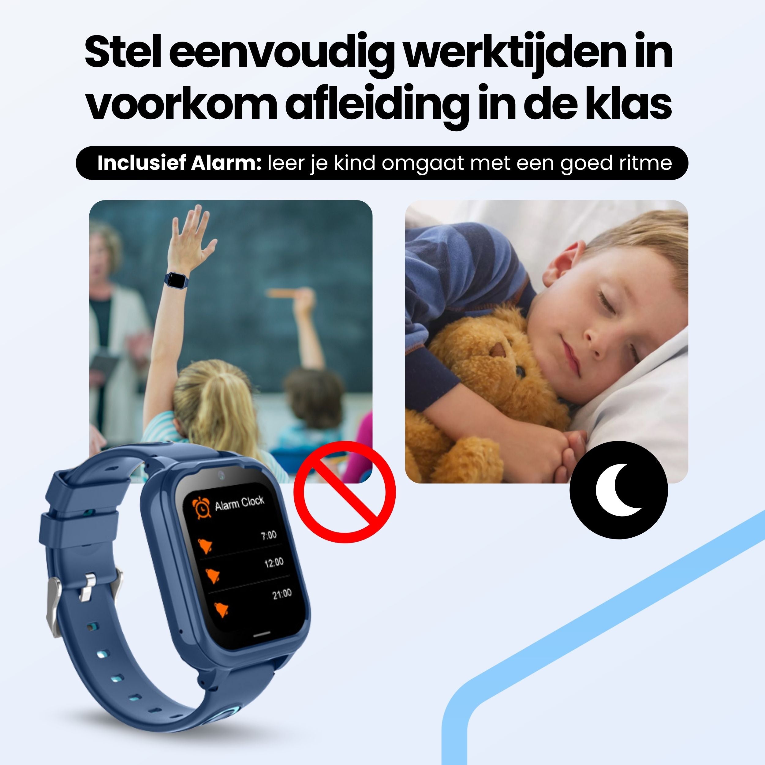 Protectly Kids Smartwatch – GPS horloge kinderen – Smartwatch kind met bellen - Blauw