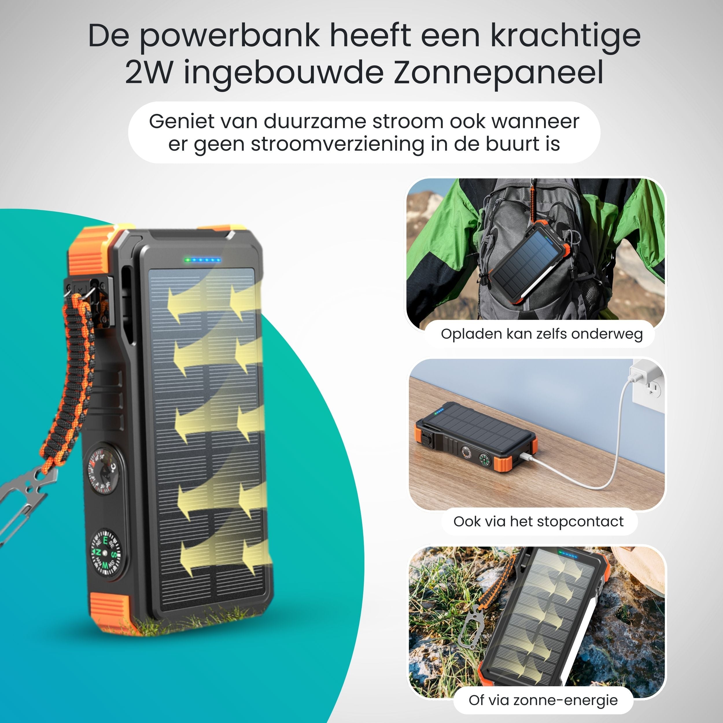 Siltcon – Solar Powerbank 20000 mAh - Siltcon