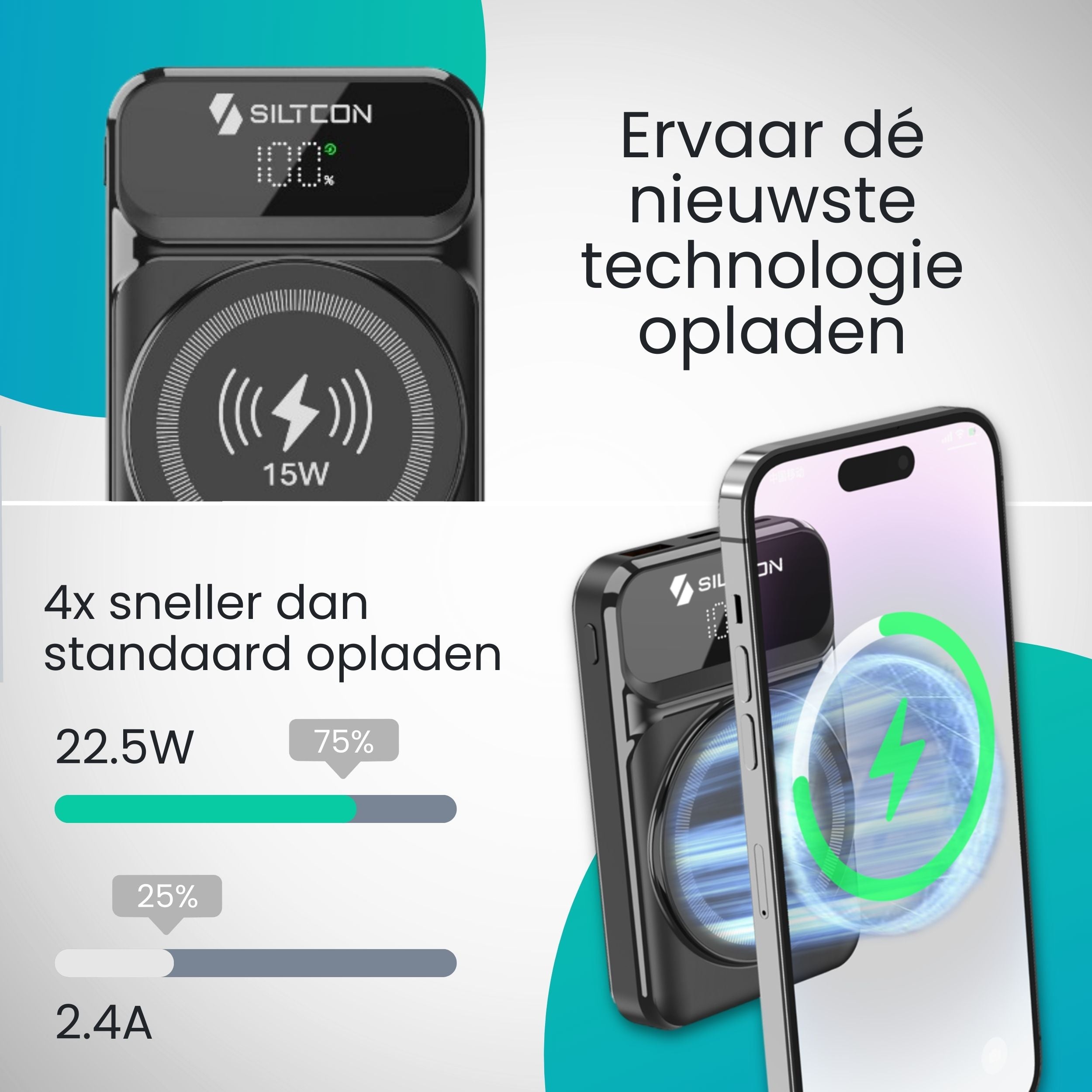 Magnetische Powerbank 10000 mAh