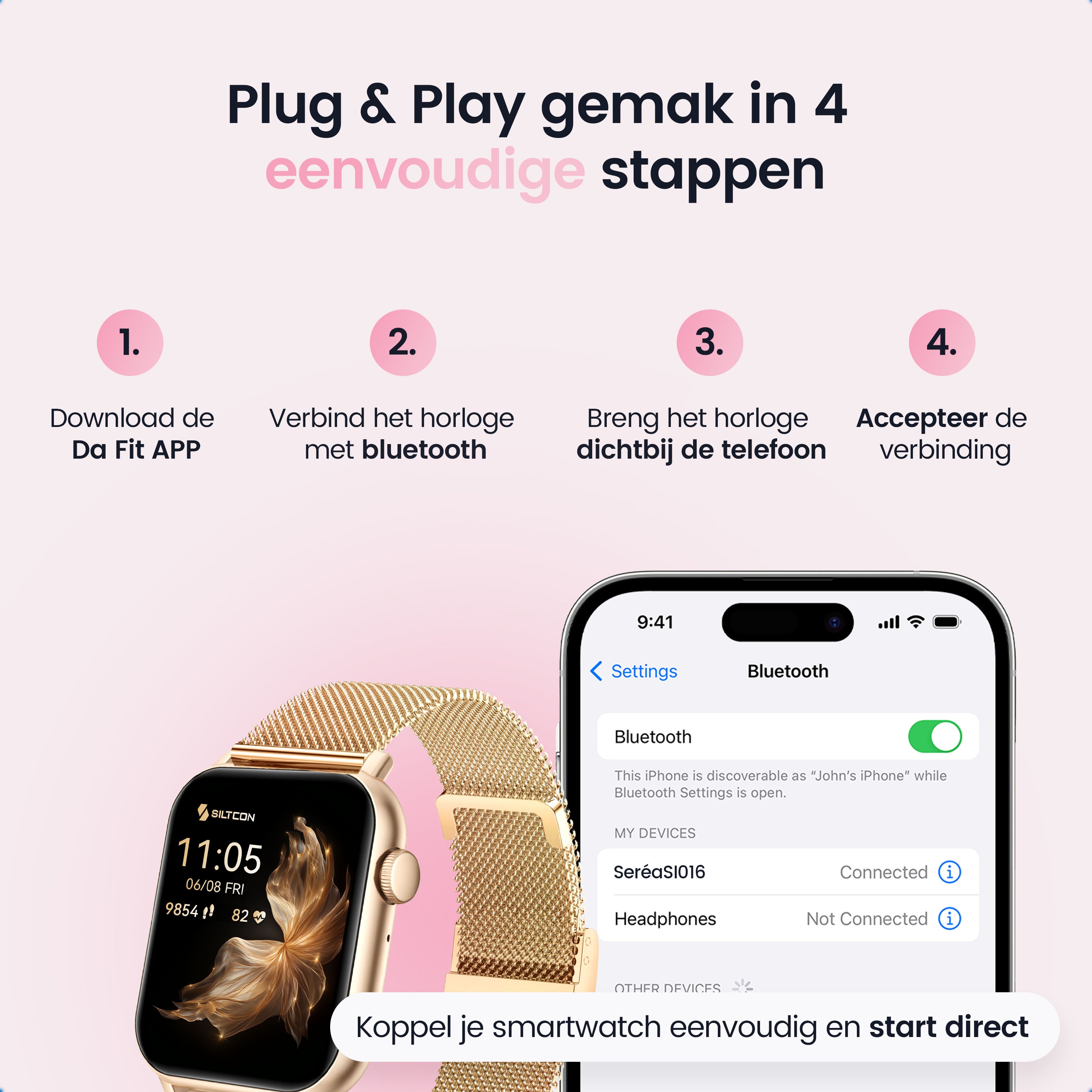 Siltcon Seréa Smartwatch Dames