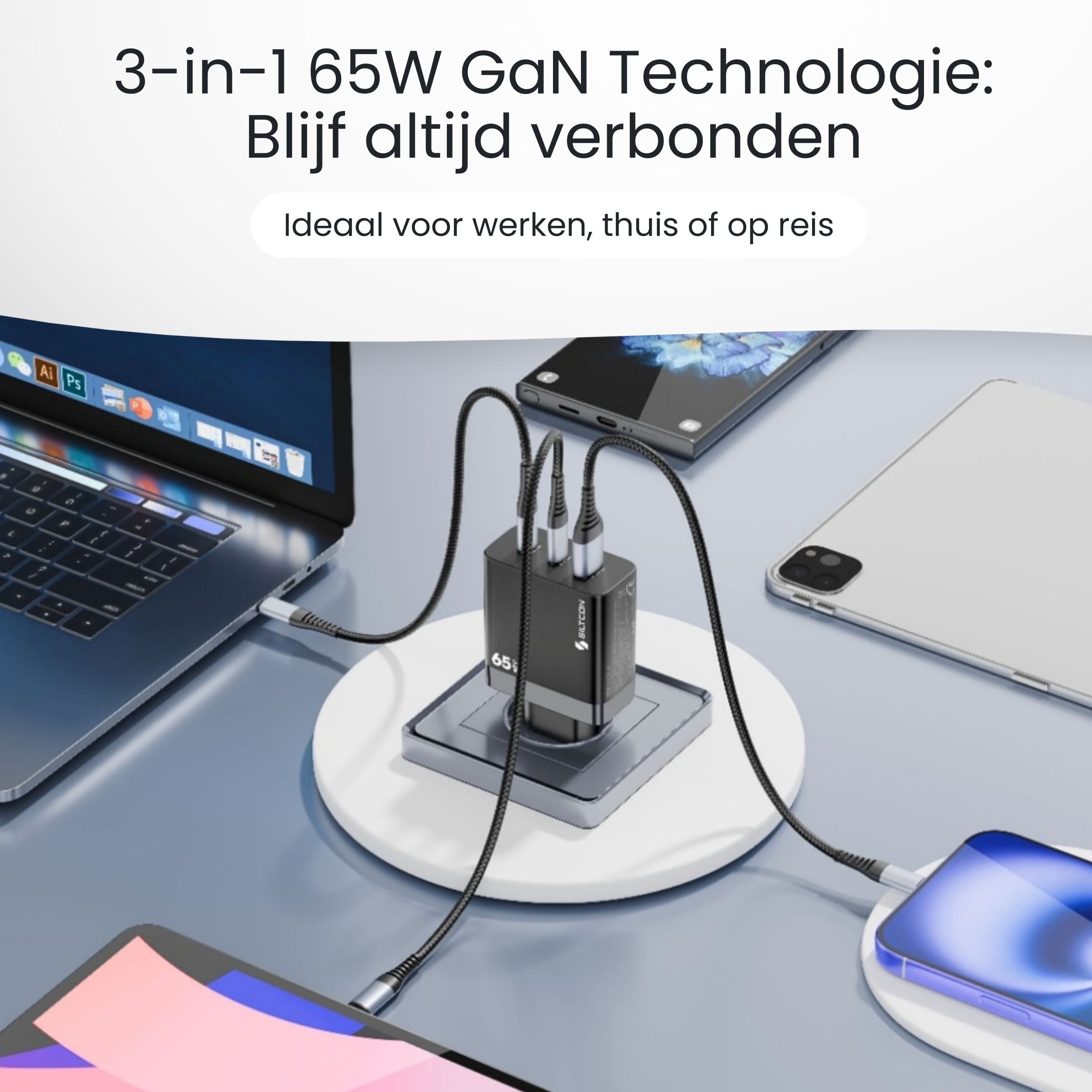 Siltcon – 65W USB-C Snellader
