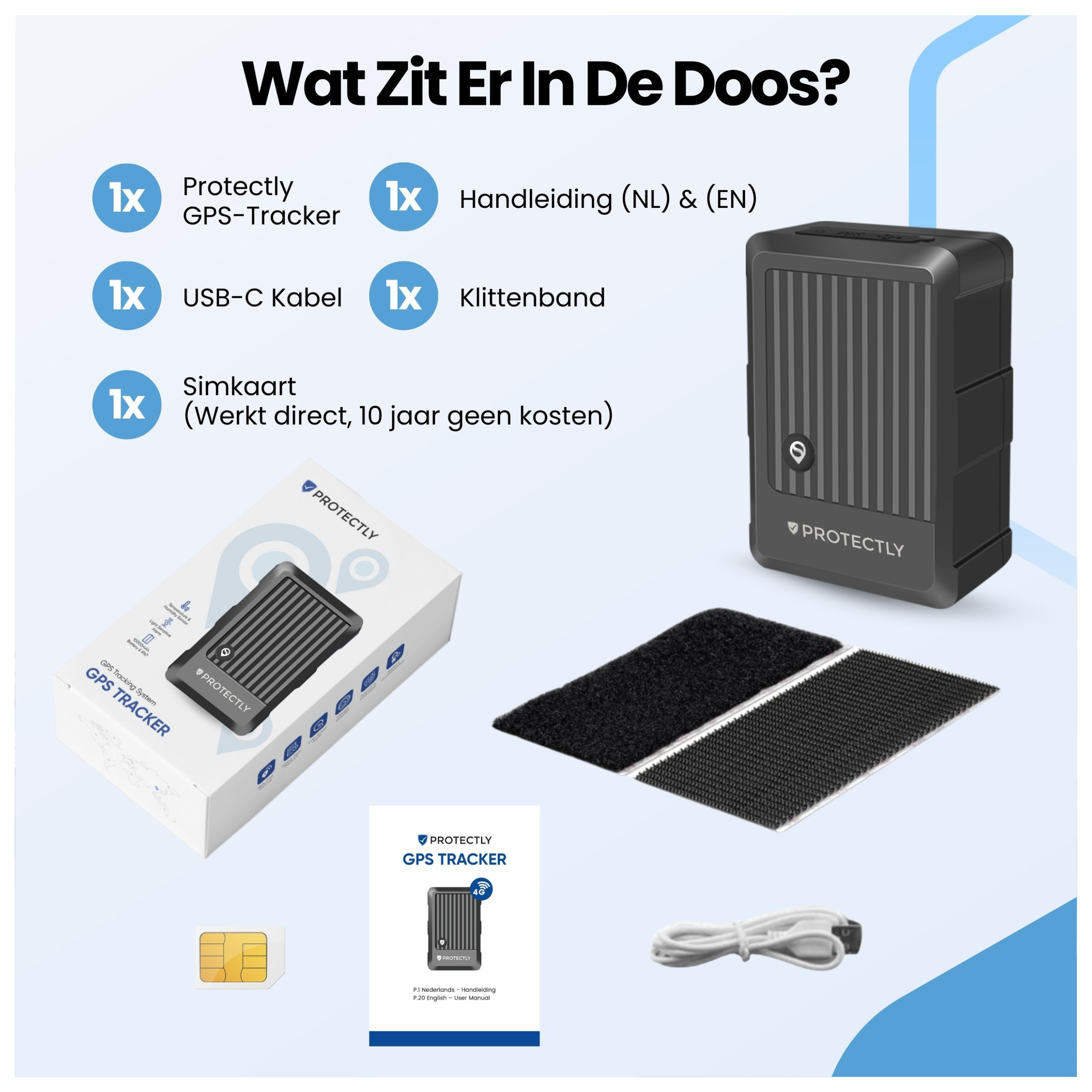 Protectly GPS Tracker Zonder Abonnement