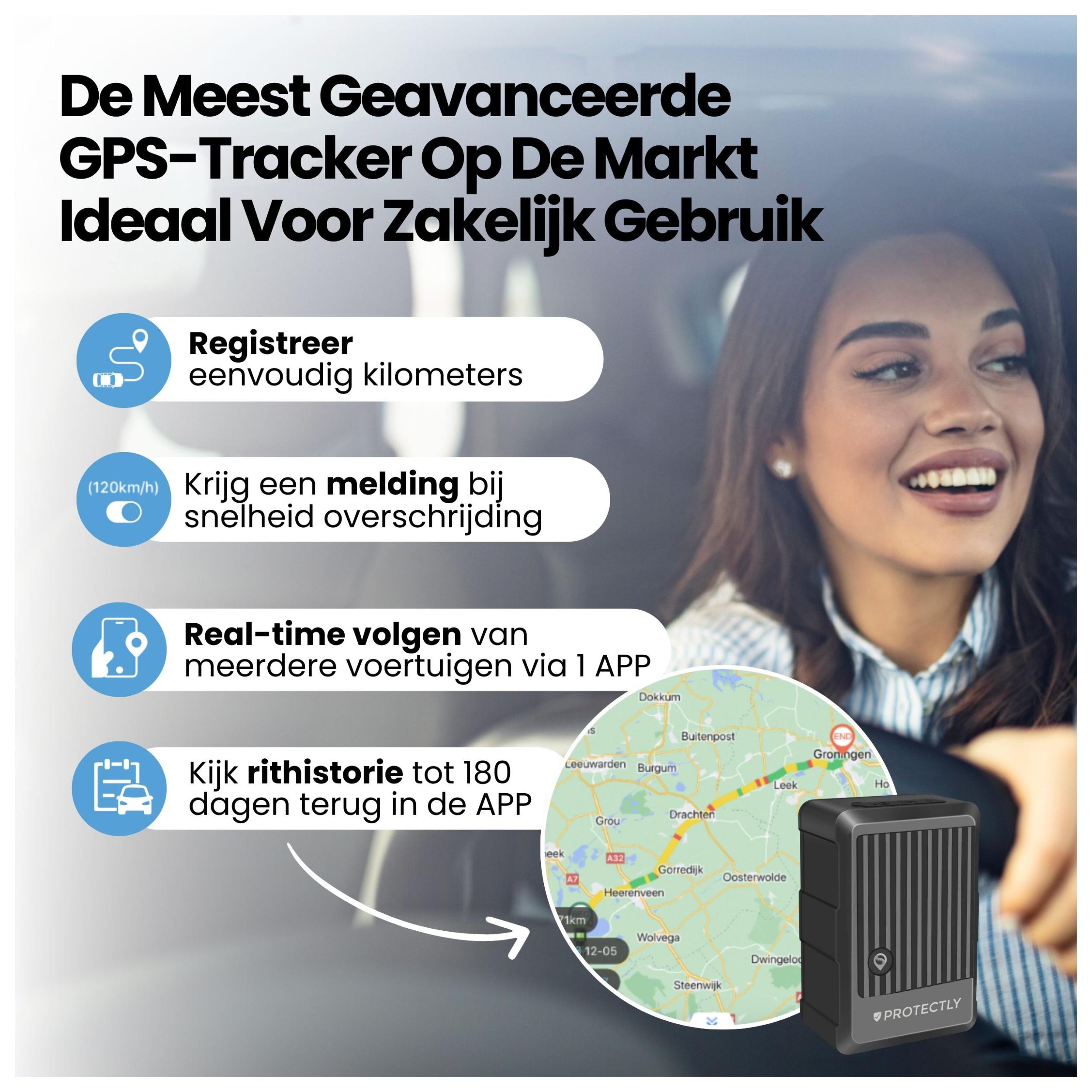 Protectly GPS Tracker Zonder Abonnement