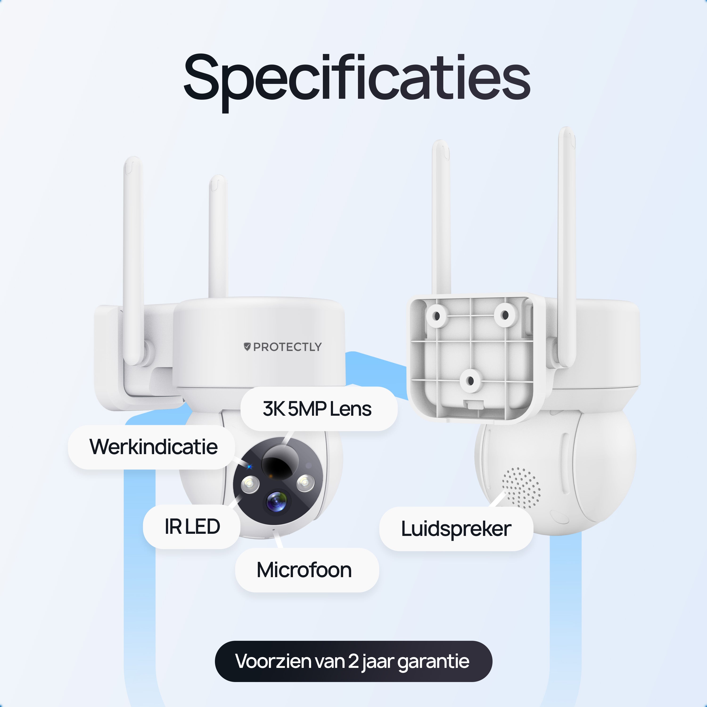 Protectly® Wireless Outdoor Security Camera