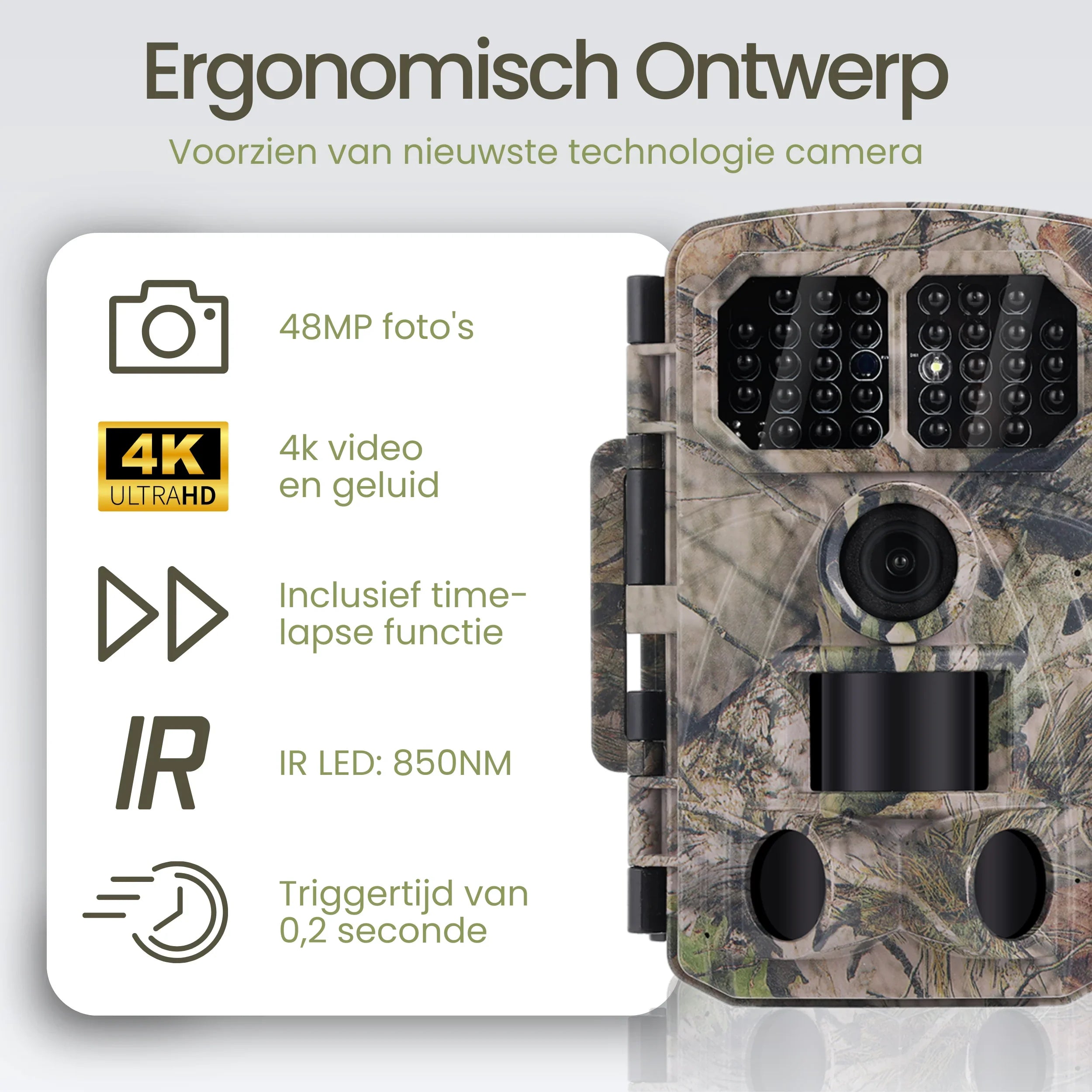 Siltcon Wildcamera met Nachtzicht – 4K