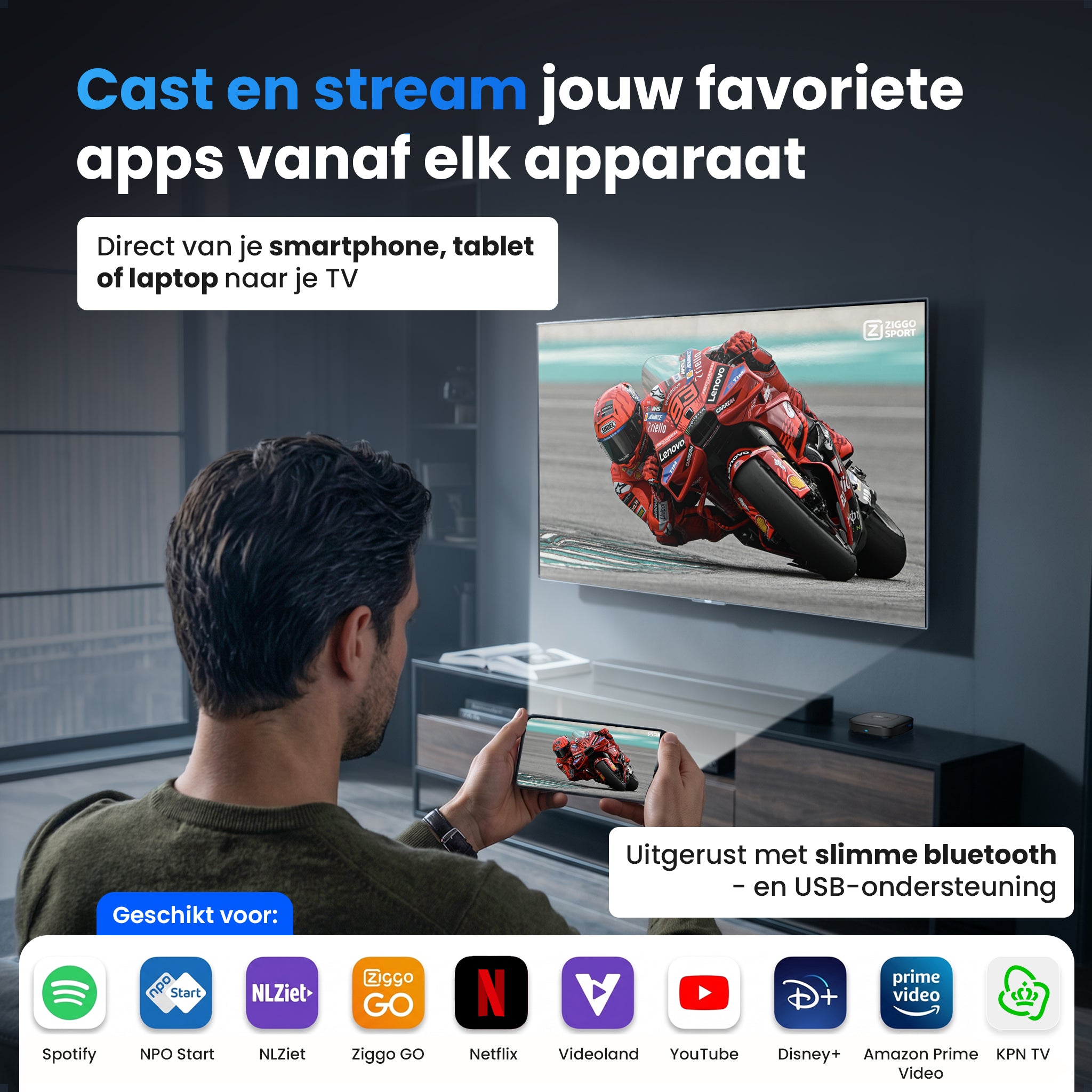 Siltcon® Android TV Box 4K & 8K HDR - Zwart