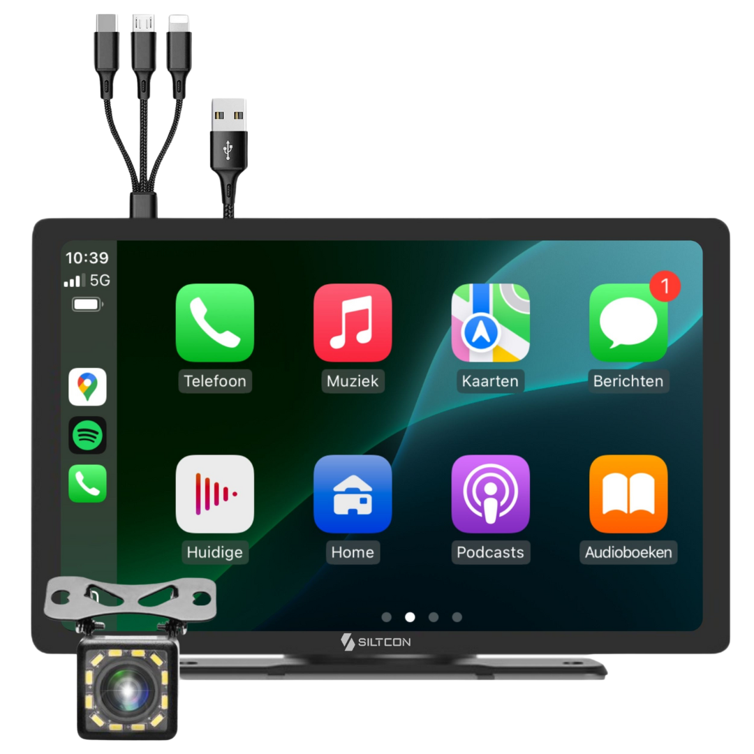 Siltcon 9” Carplay Scherm / Android Auto