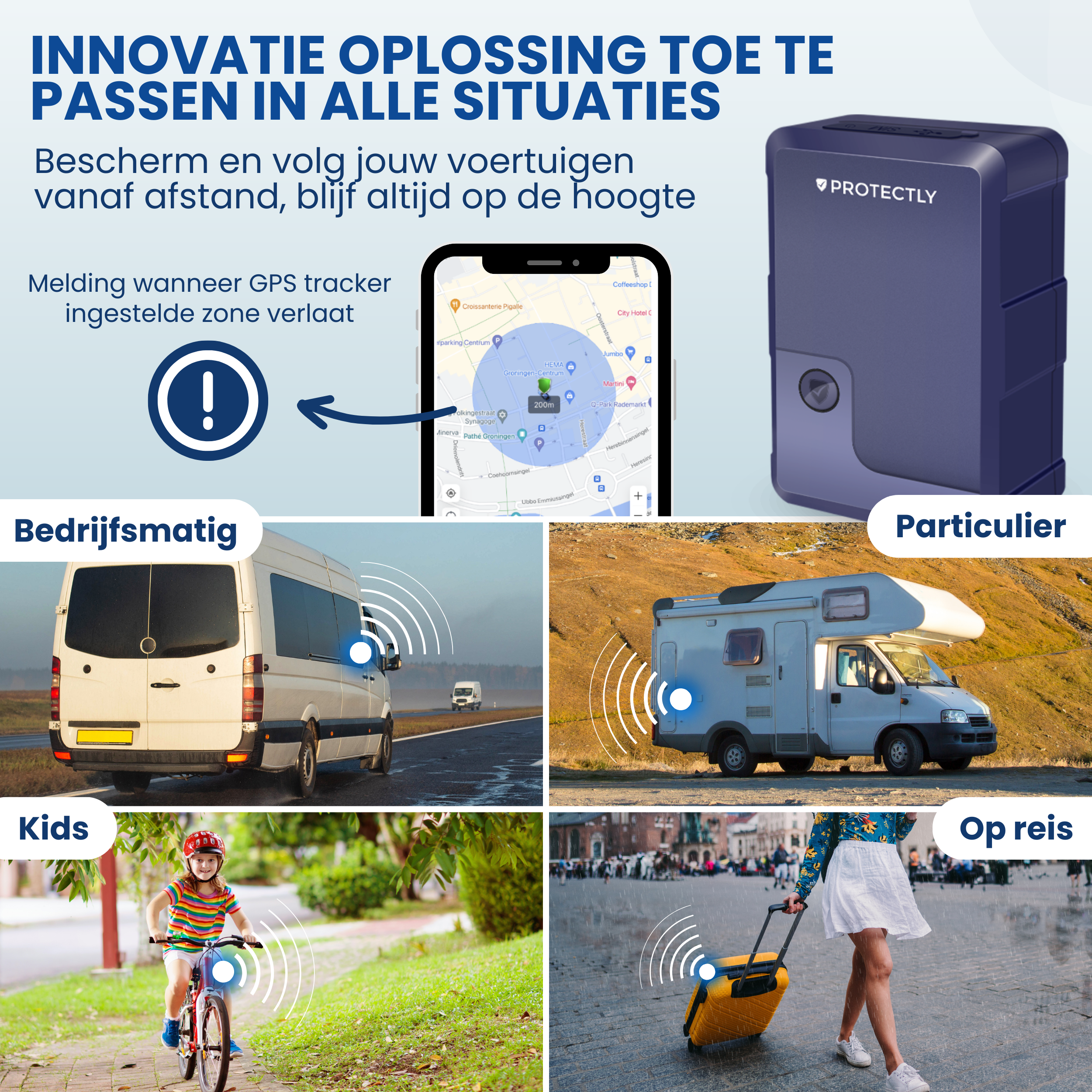 Protectly GPS Tracker Zonder Abonnement - 4G
