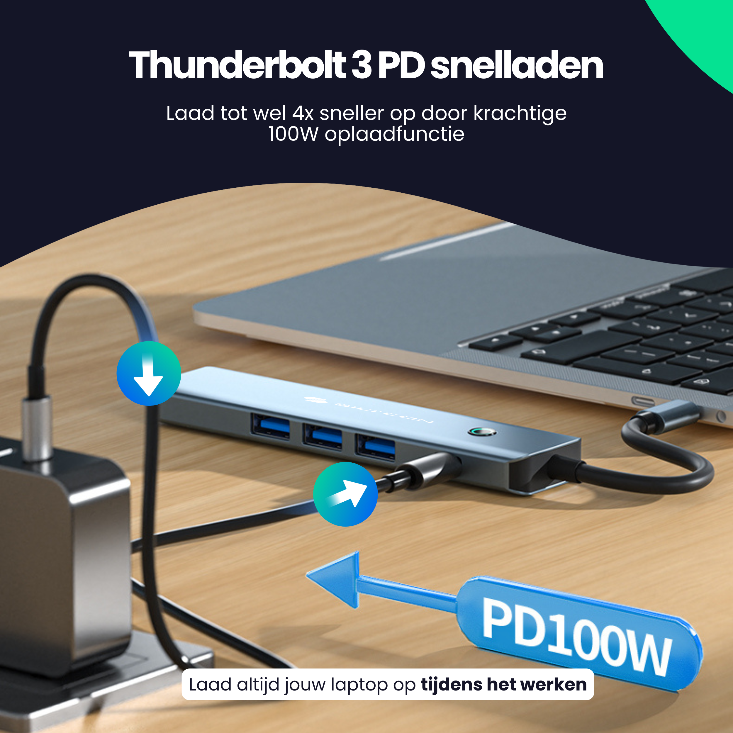 Siltcon 6-in-1 USB-C Hub - Siltcon