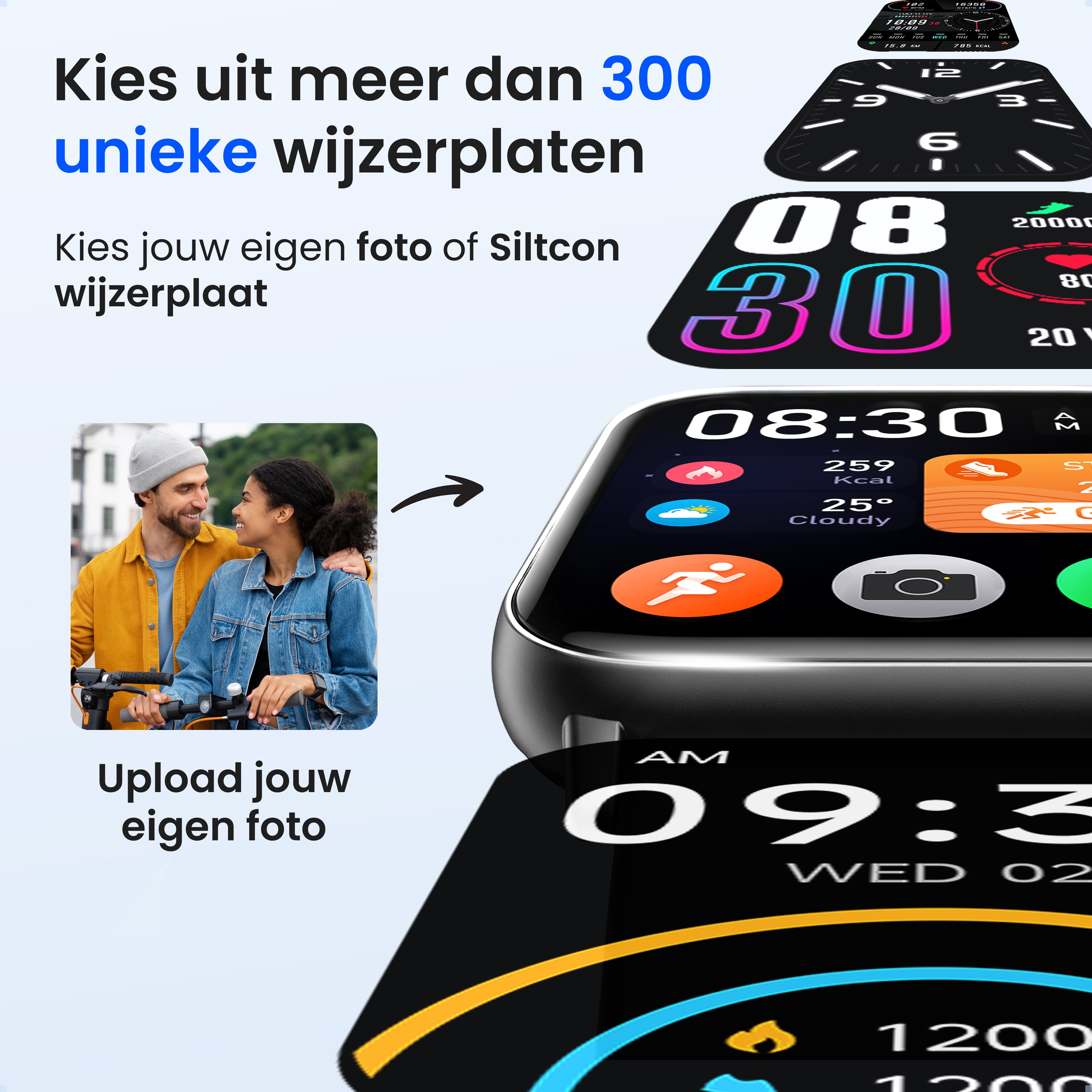Siltcon Smartwatch Heren & Dames Pro