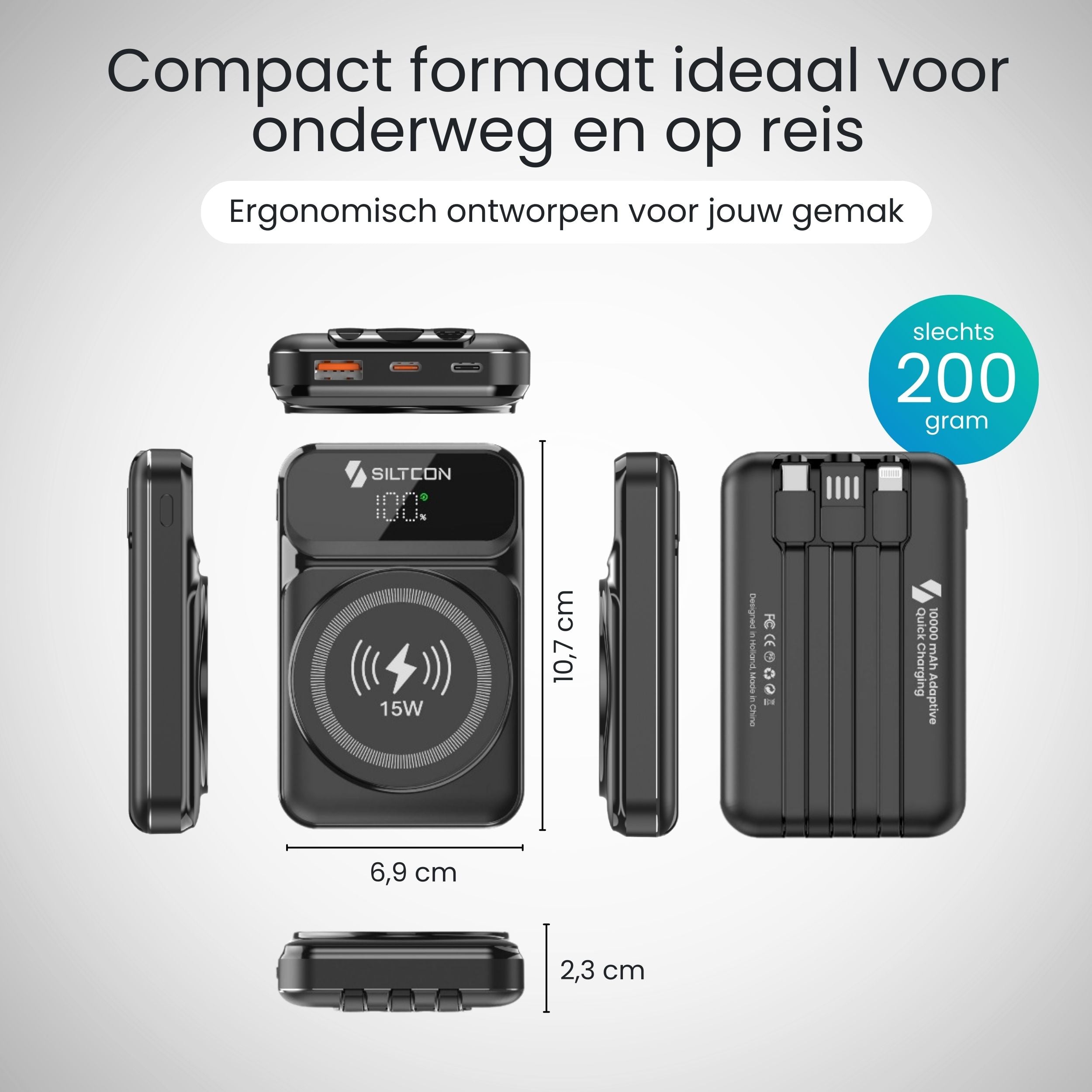 Magnetische Powerbank 10000 mAh