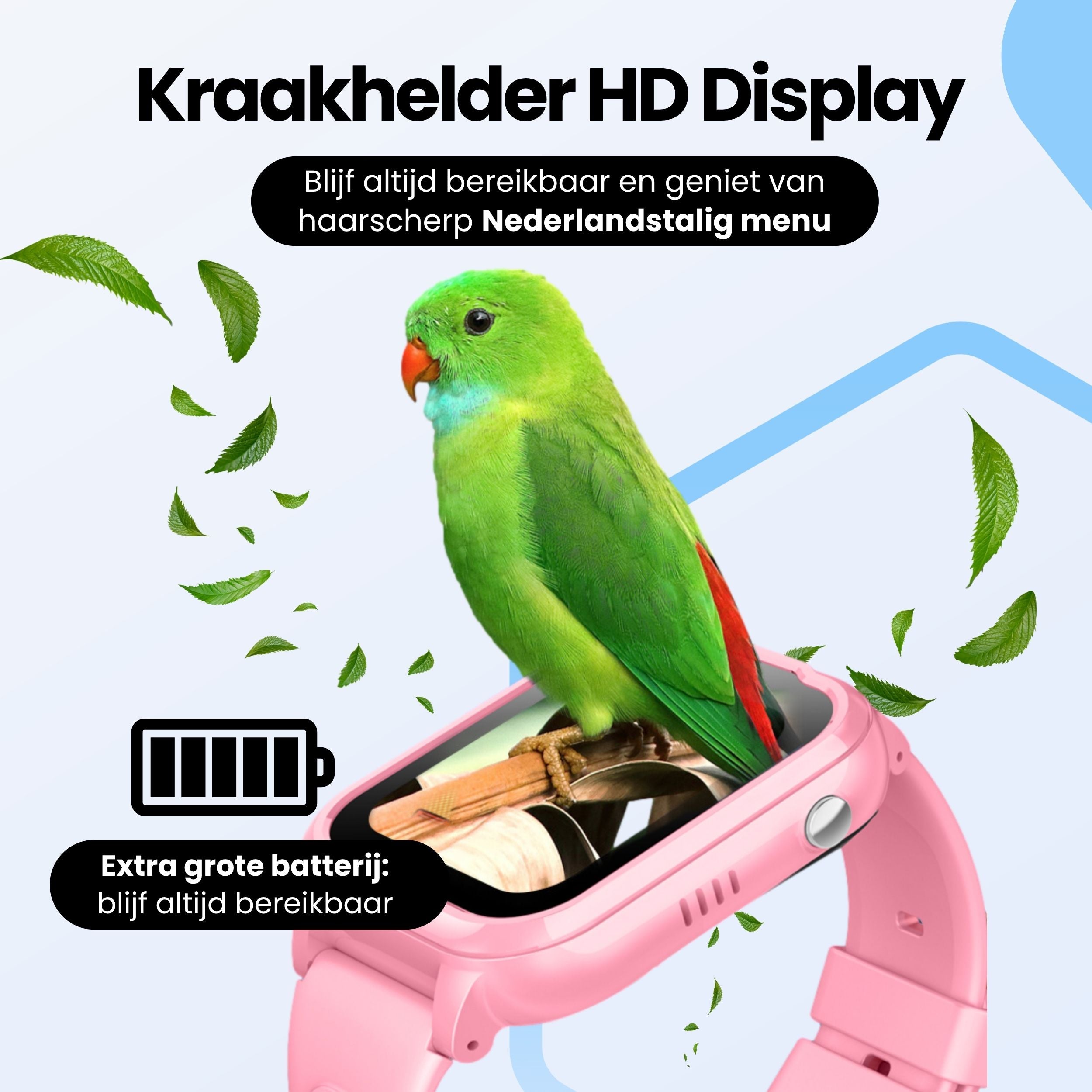 Protectly Kids Smartwatch – GPS horloge kinderen – Smartwatch kind met bellen - Roze