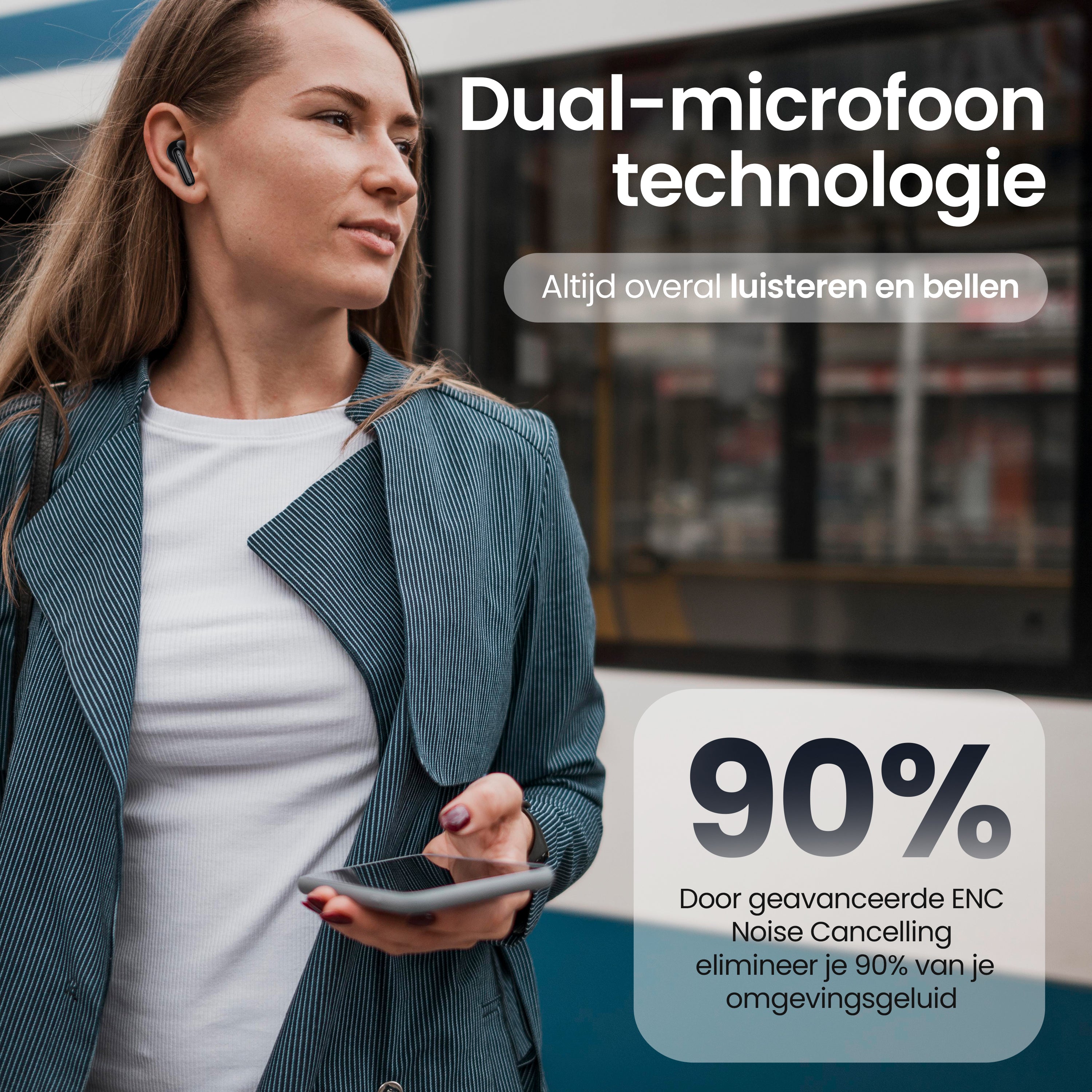 Siltcon Soundwave Pro 4 – Bluetooth 5.4 – ENC Noise Cancelling - Zwart