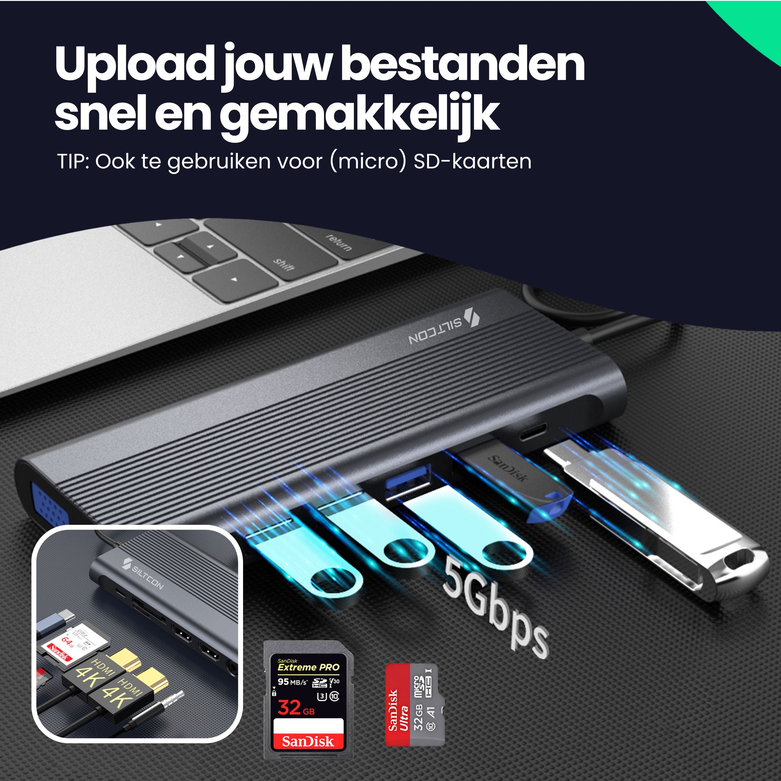 Siltcon 13-in-1 USB-C Hub - Siltcon