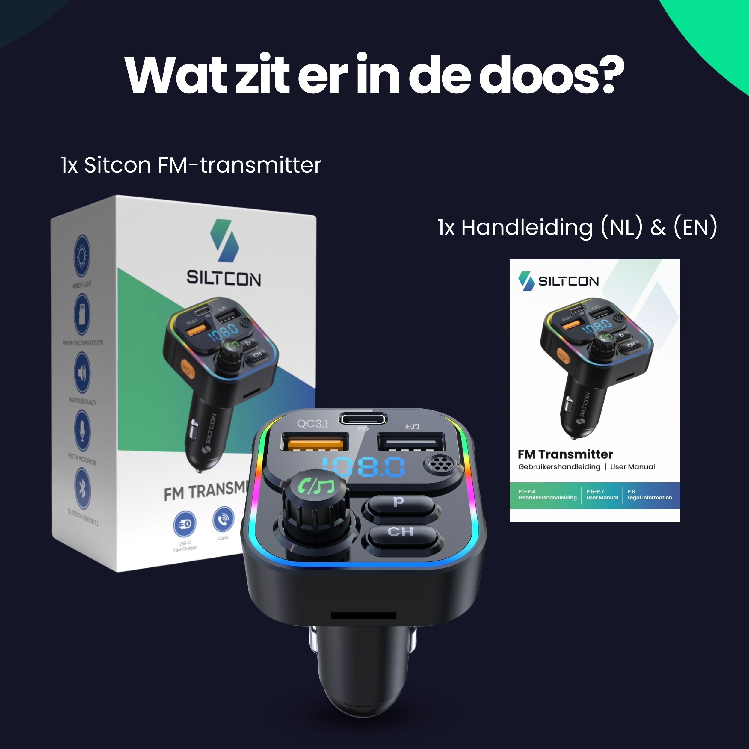 Siltcon Bluetooth FM Transmitter