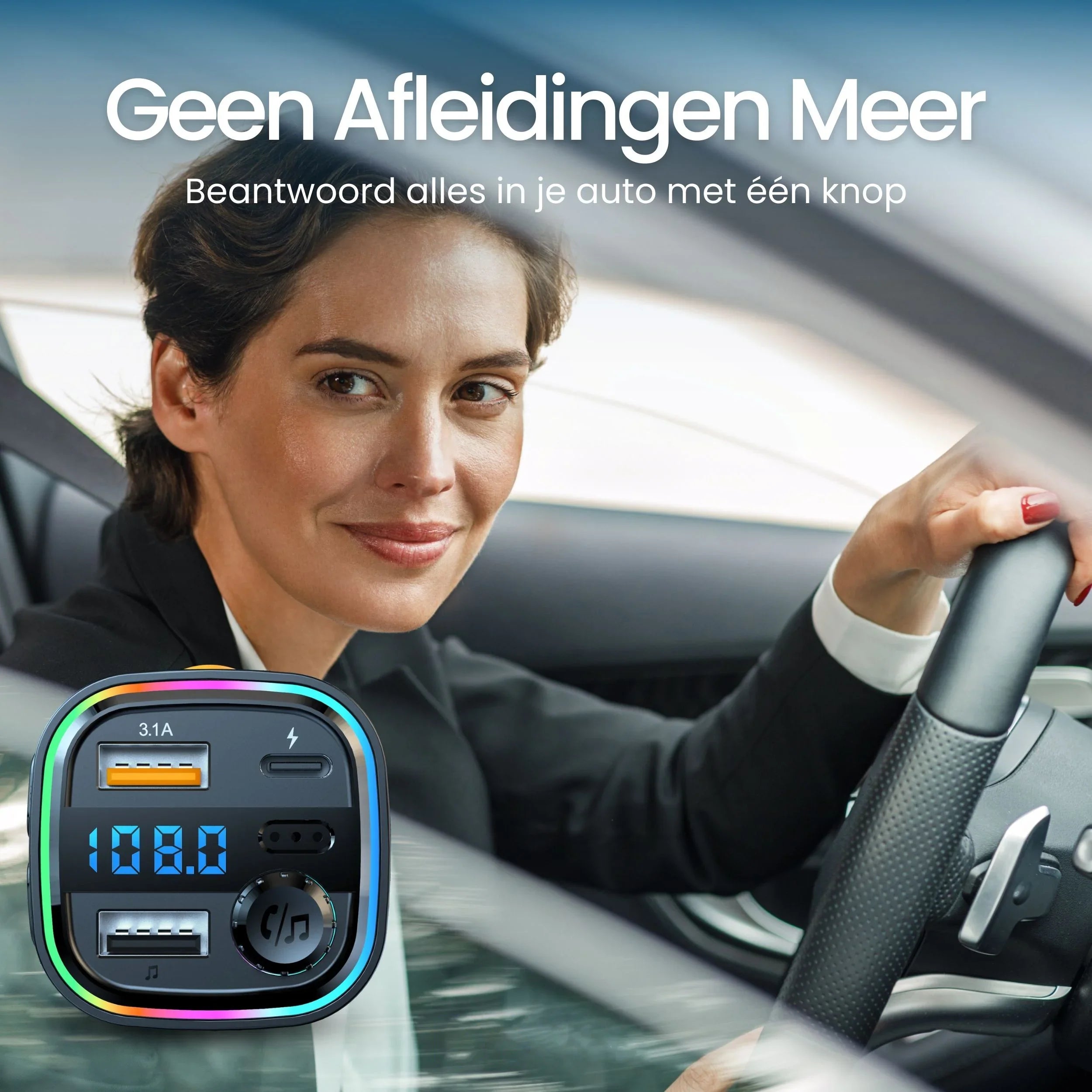 Siltcon Bluetooth FM Transmitter Auto – Snellader