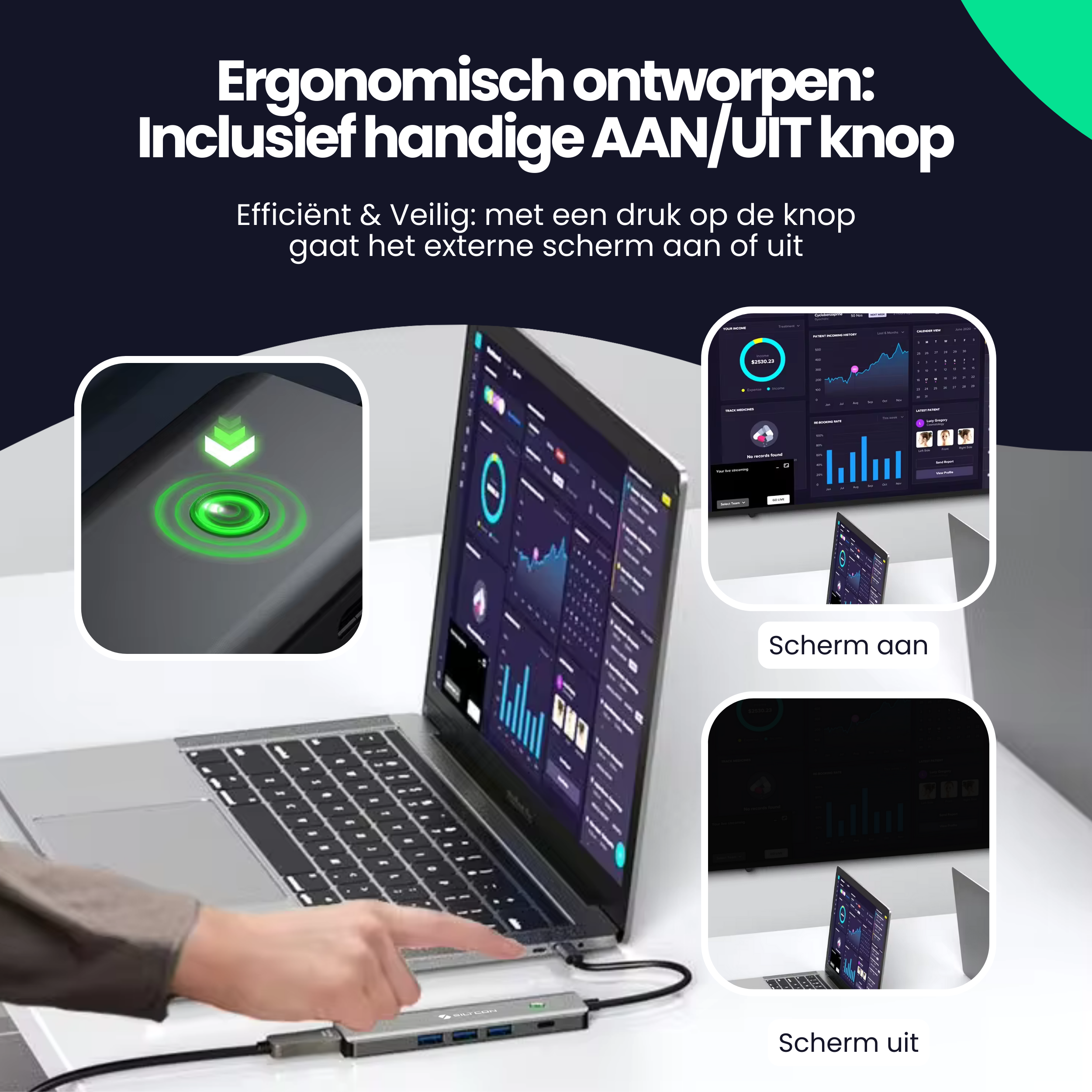 Siltcon 6-in-1 USB-C Hub - Siltcon