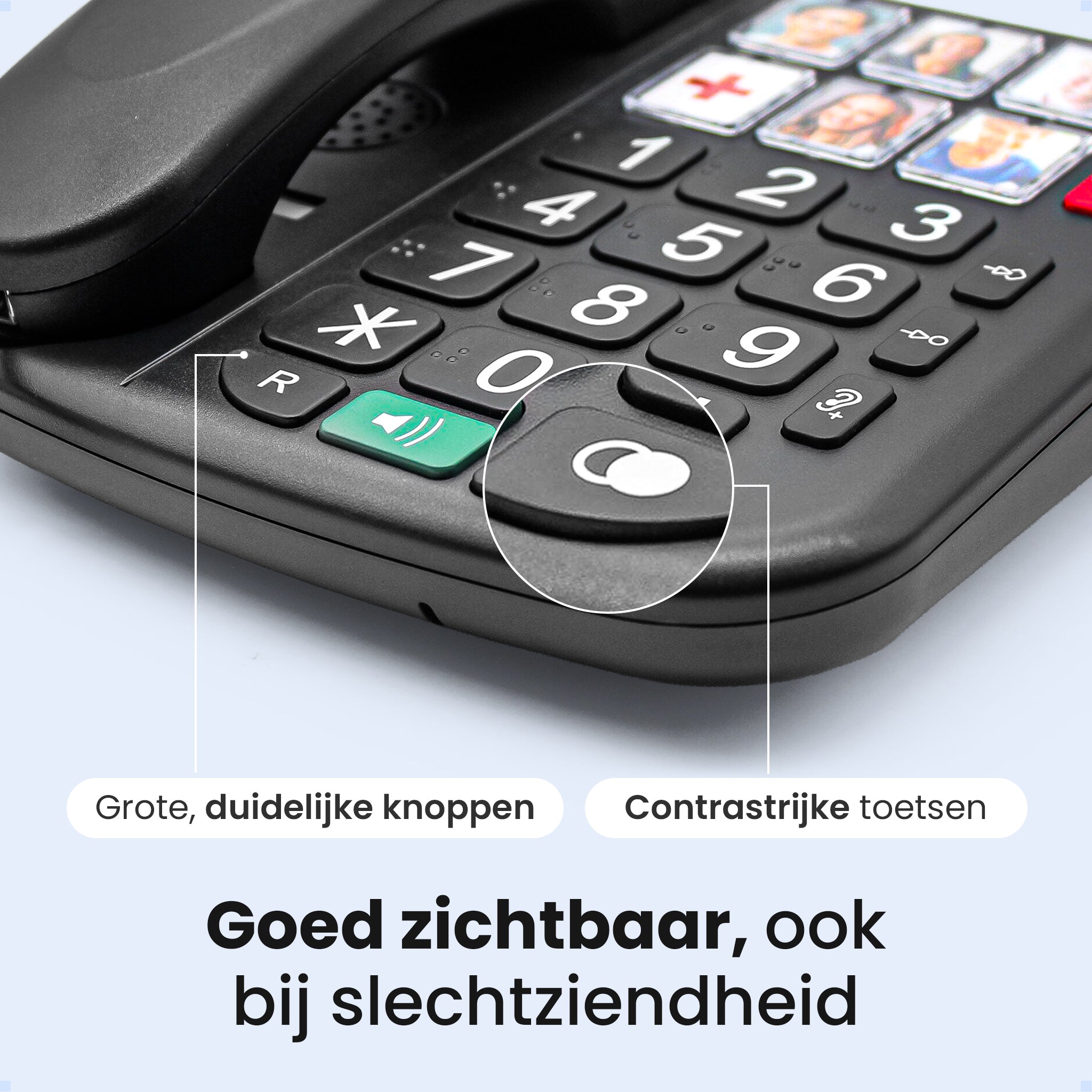 Protectly Senioren Telefoon - SOS-Noodknop - Vaste Telefoon