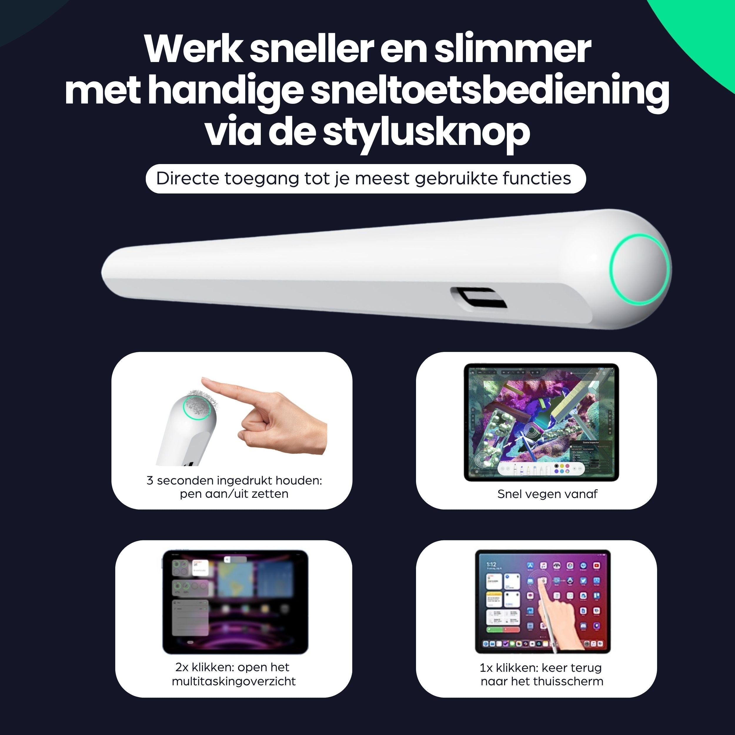 Siltcon Stylus Pen iPad – Magnetisch & Nauwkeurig Schrijven