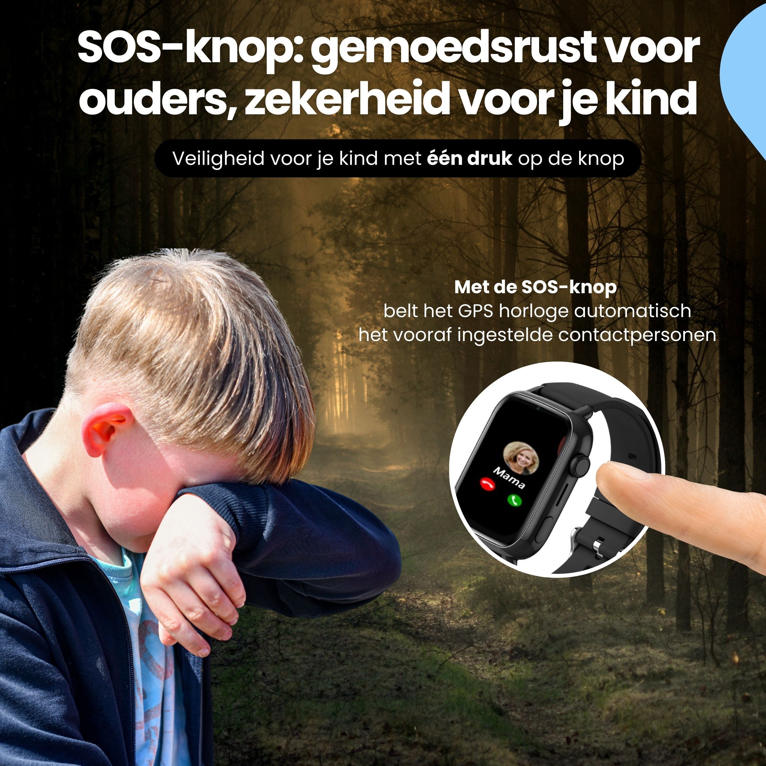 Protectly Kinder GPS Horloge – Smartwatch kind met bellen – GPS & SOS