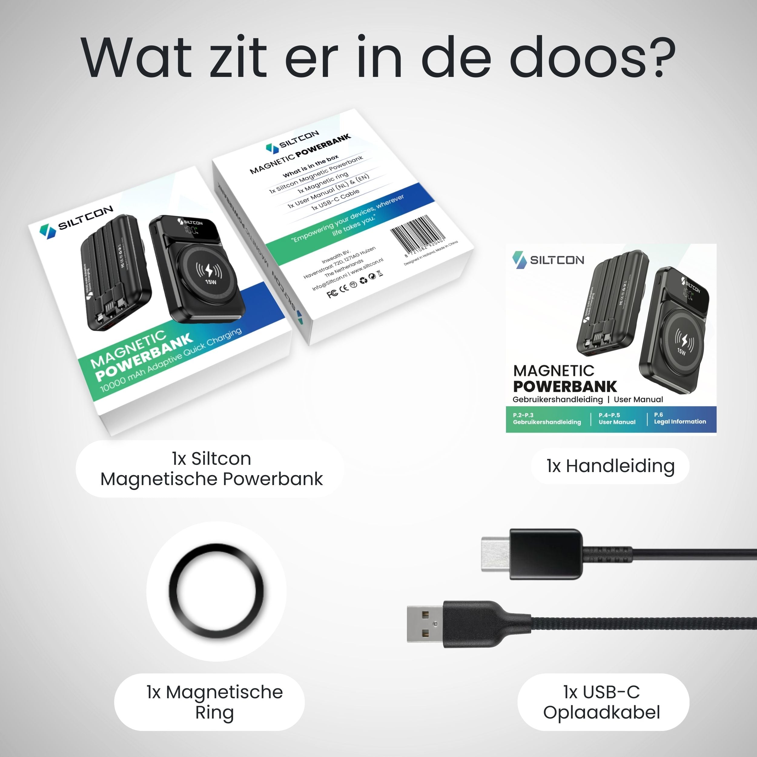 Magnetische Powerbank 10000 mAh