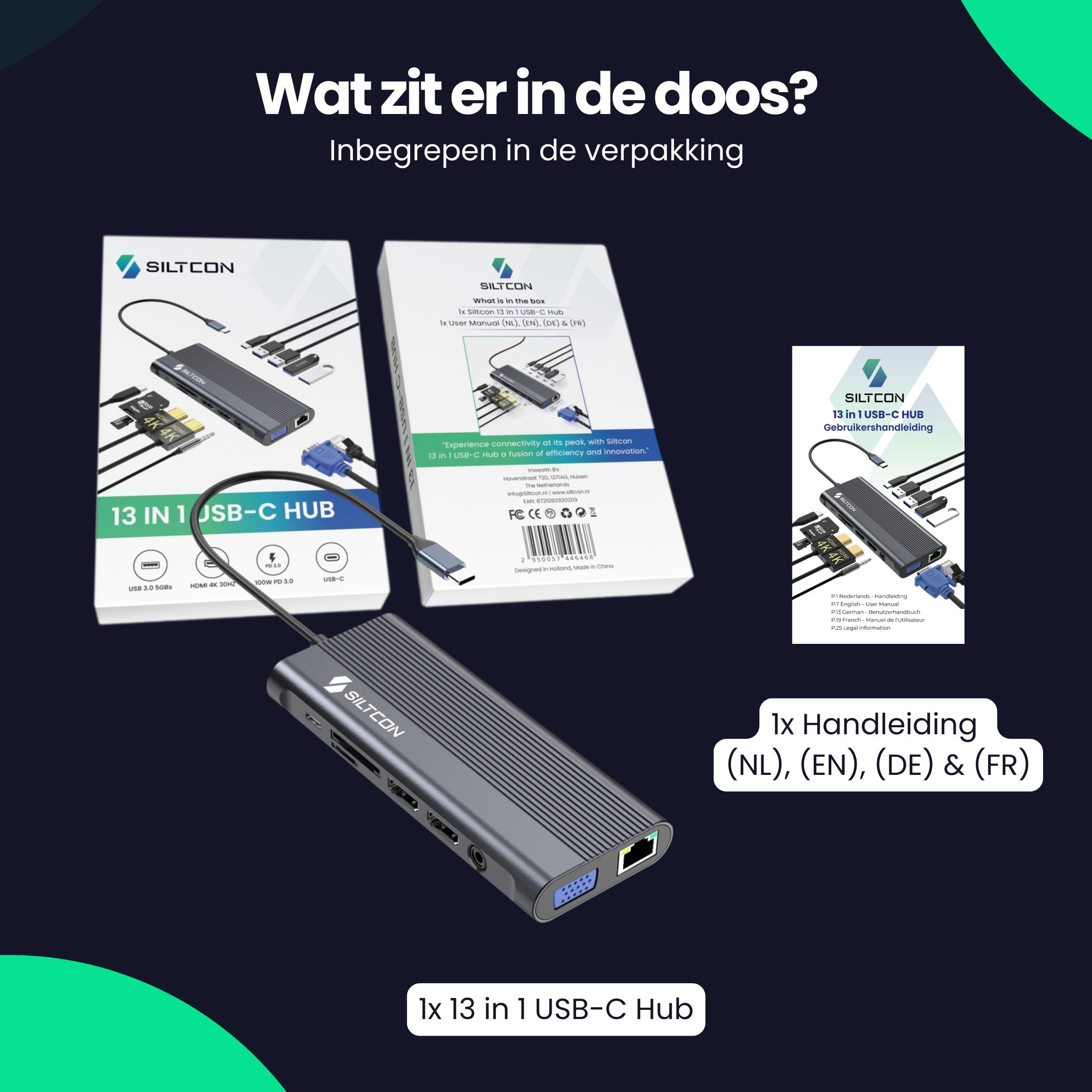 Siltcon 13-in-1 USB-C Hub - Siltcon