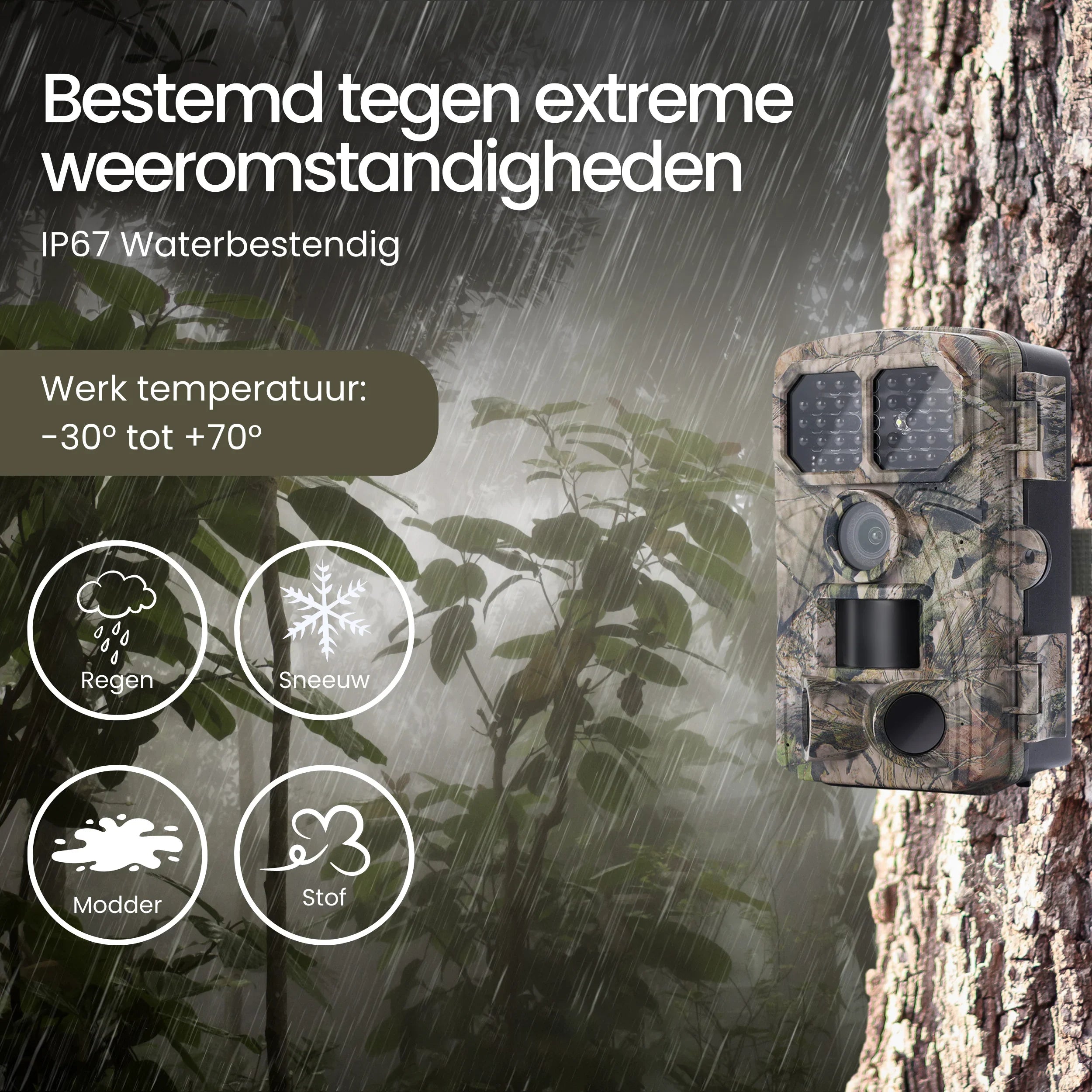 Siltcon Wildcamera met Nachtzicht – 4K