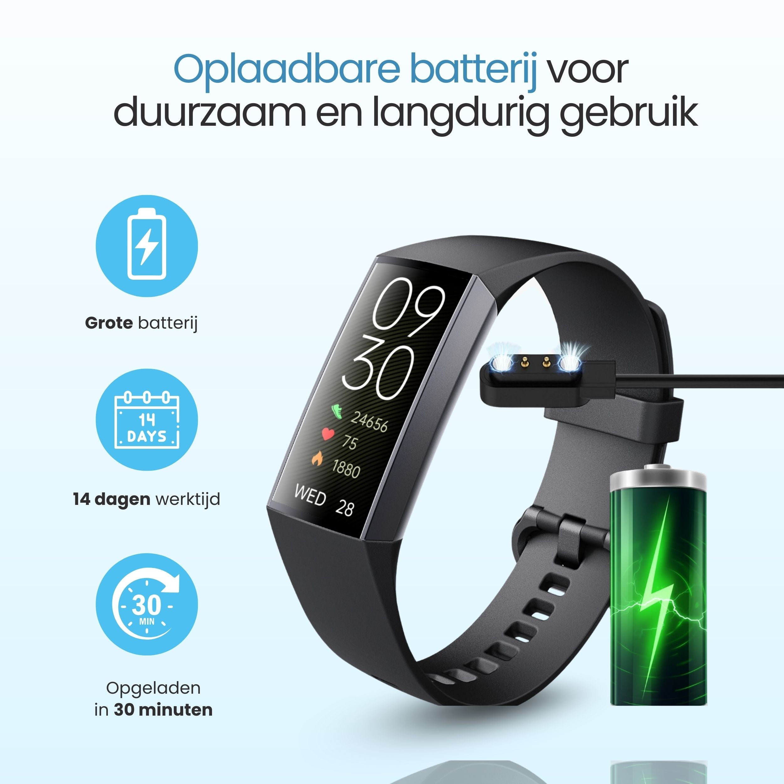 Siltcon® Activity Tracker Pro – Stappenteller Horloge