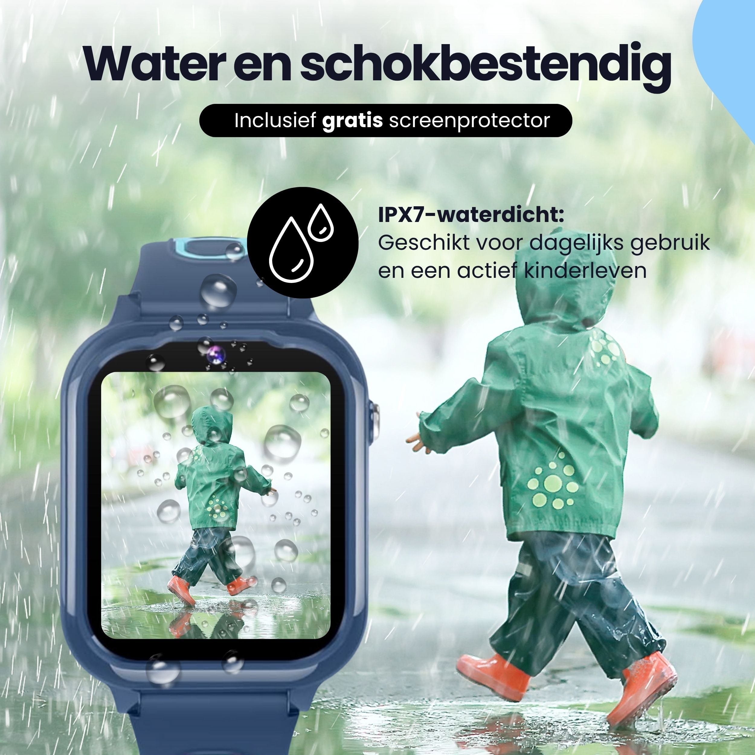 Protectly Kids Smartwatch – GPS horloge kinderen – Smartwatch kind met bellen - Blauw