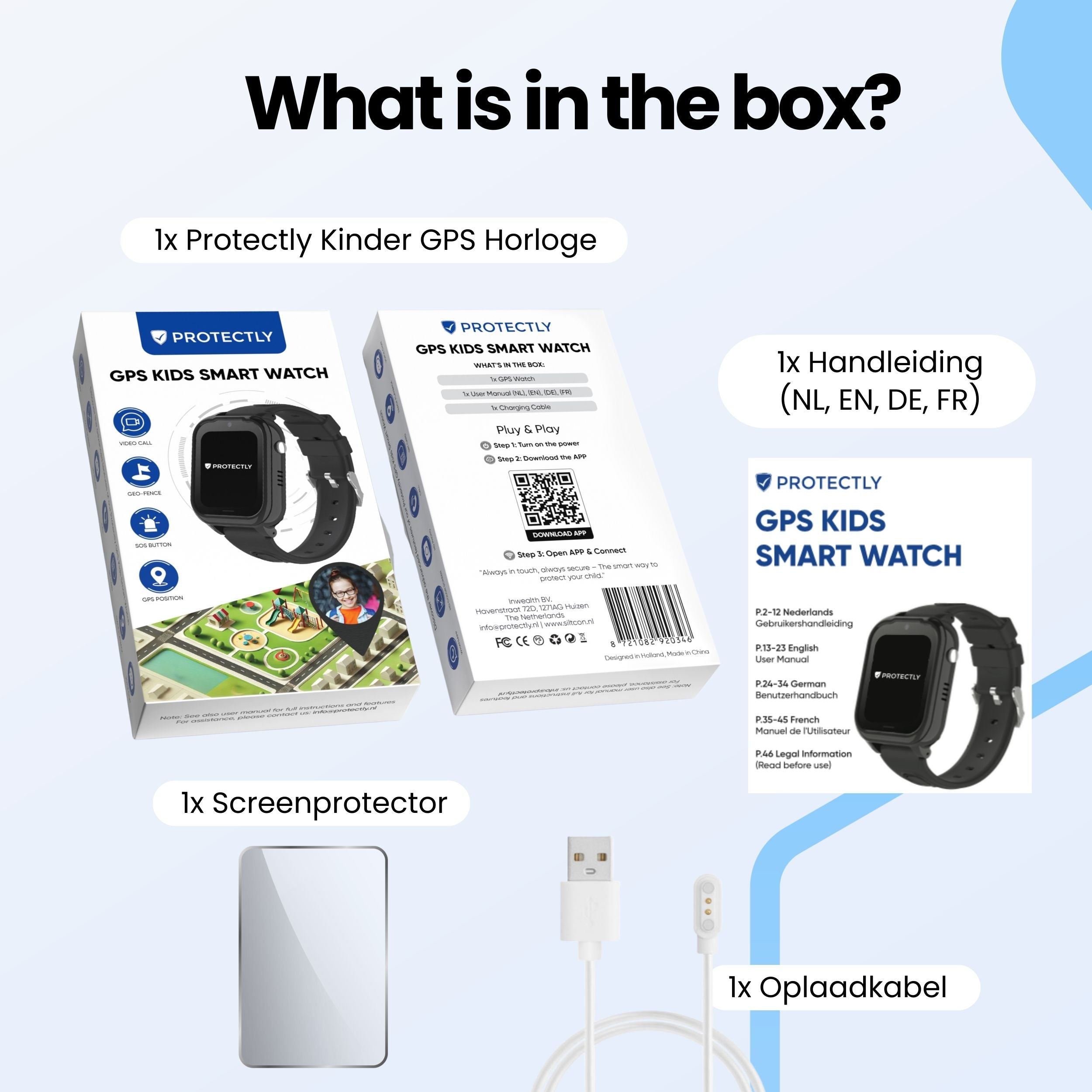 Protectly GPS Horloge Kind