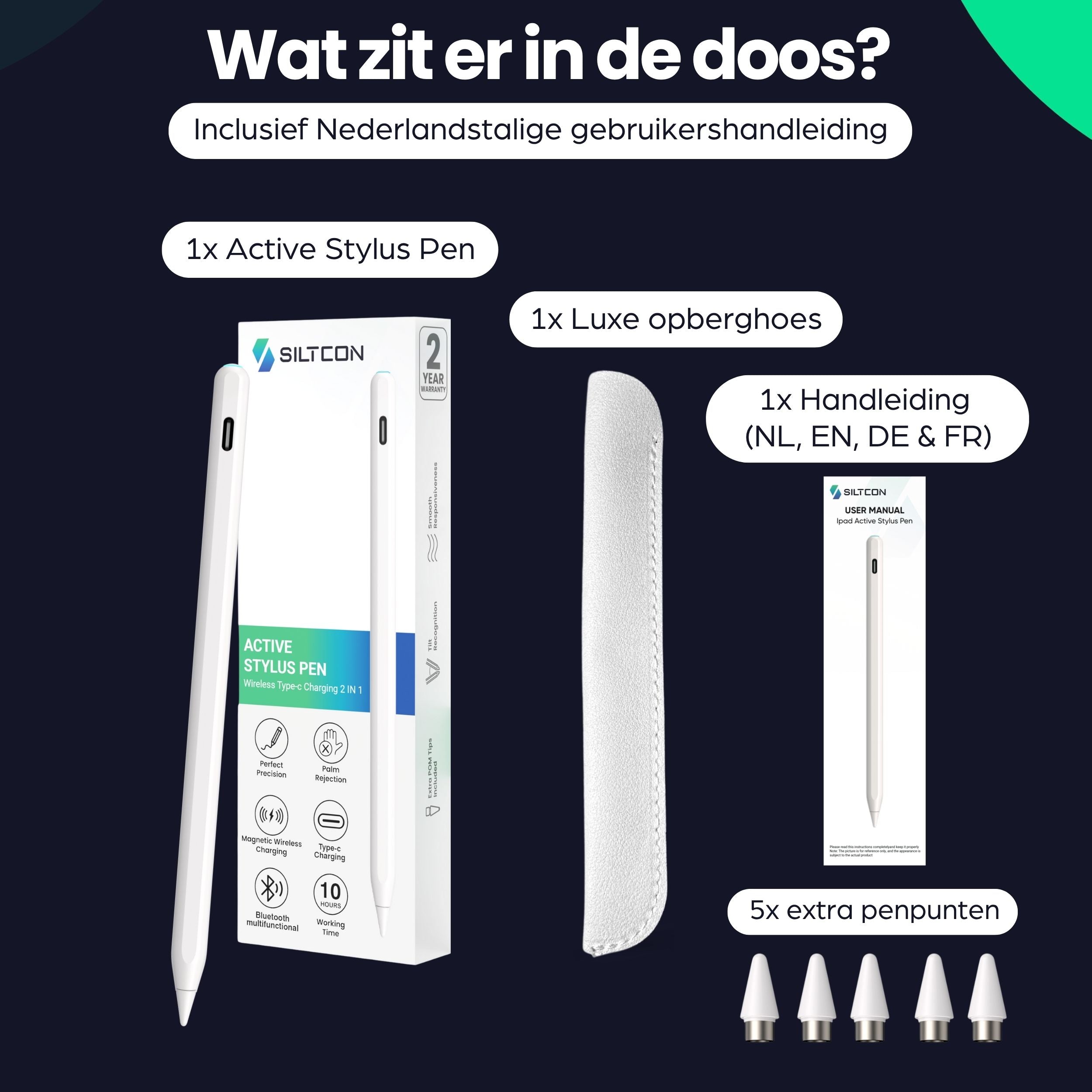 Siltcon Stylus Pen iPad – Magnetisch & Nauwkeurig Schrijven