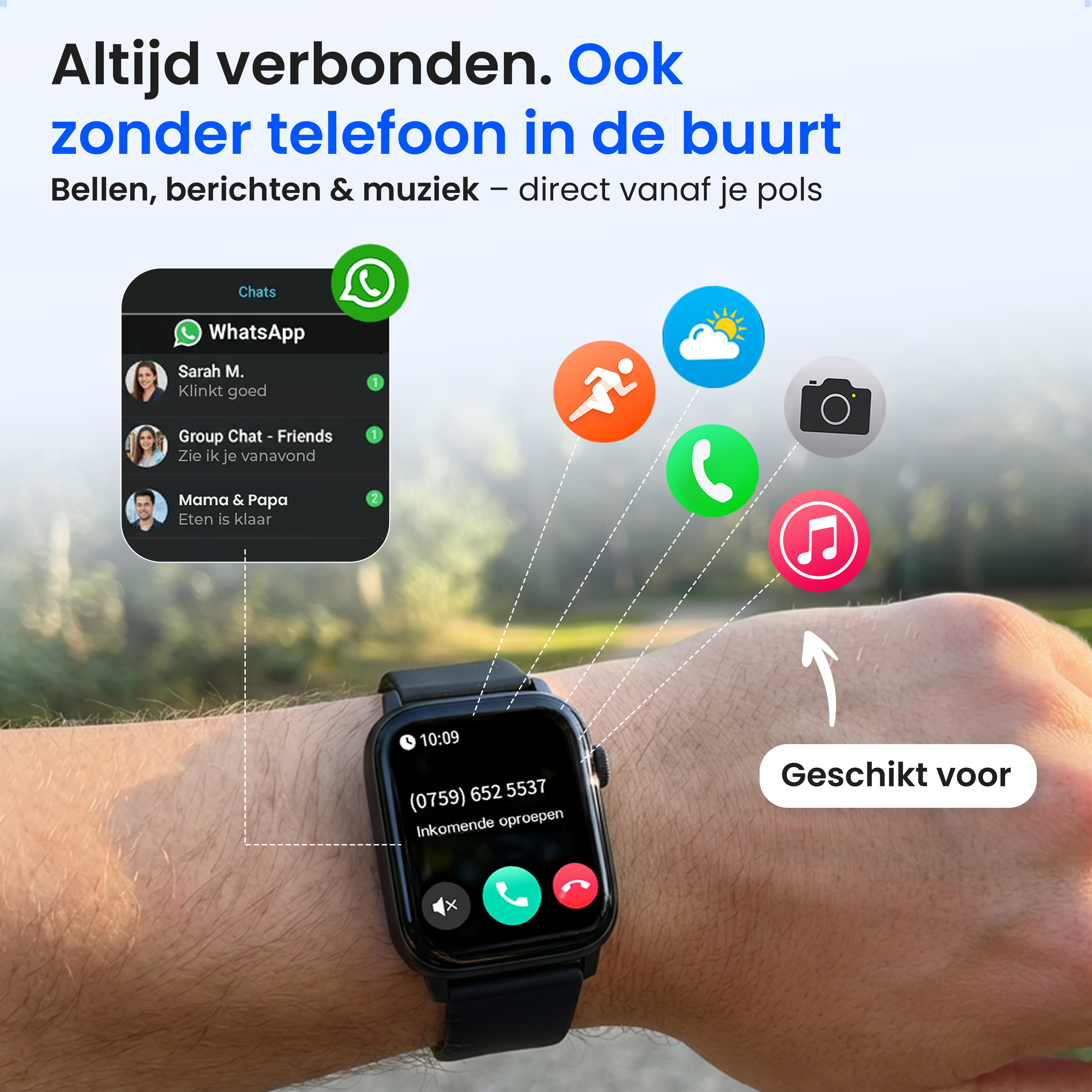 Siltcon Smartwatch Heren & Dames Pro