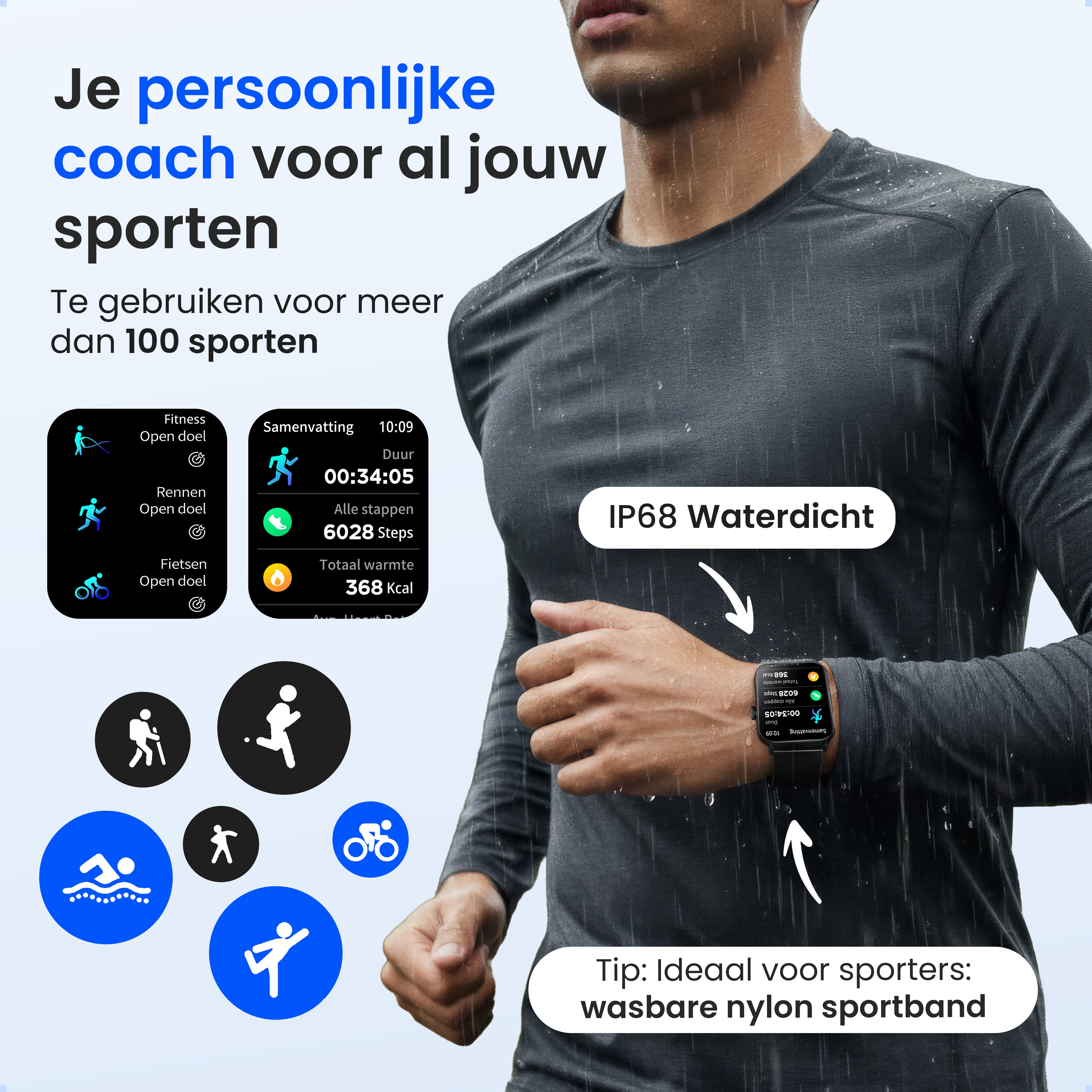 Siltcon Smartwatch Heren & Dames Pro