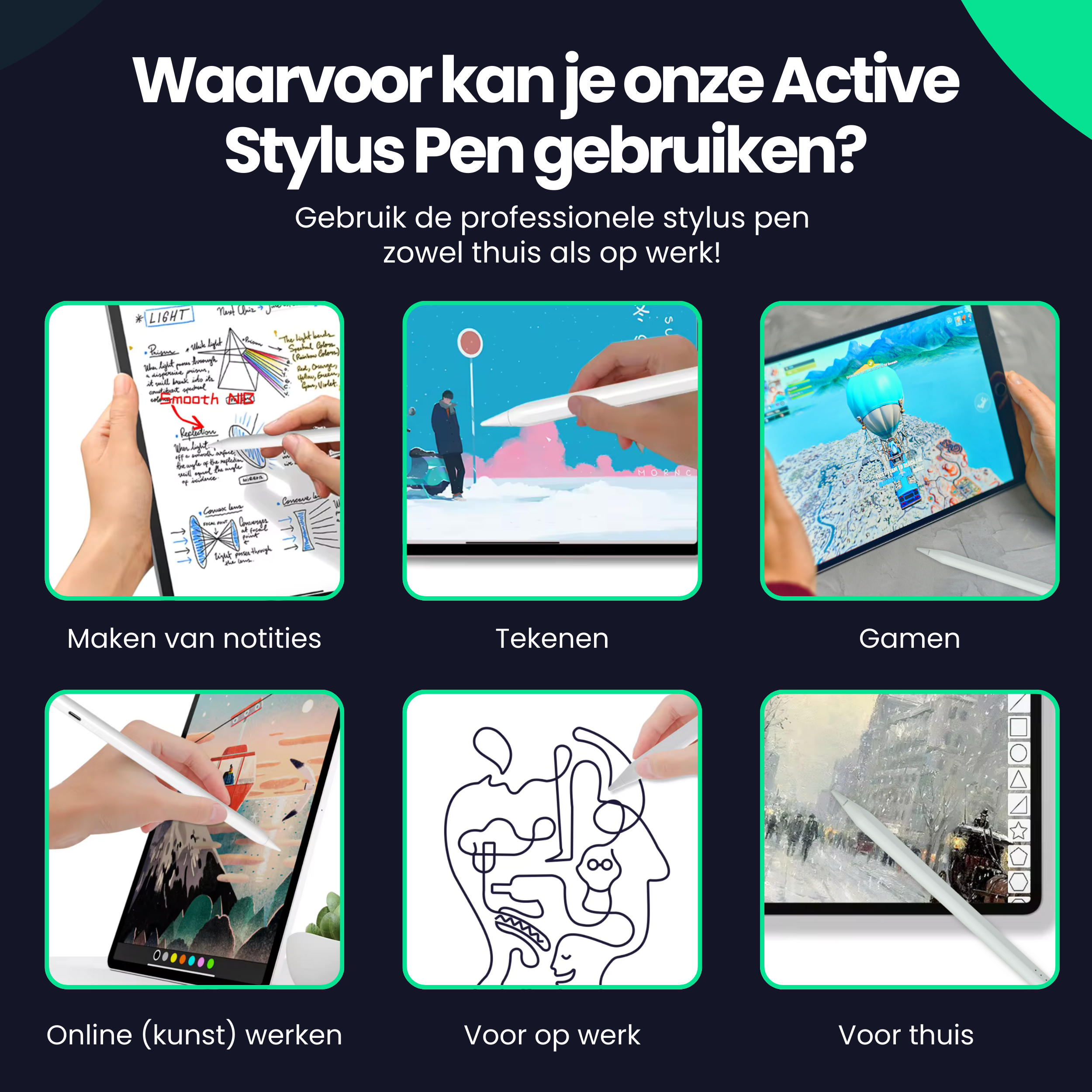 Siltcon Active Stylus Pen iPad – Touchscreen Pen iPad 2018-2025