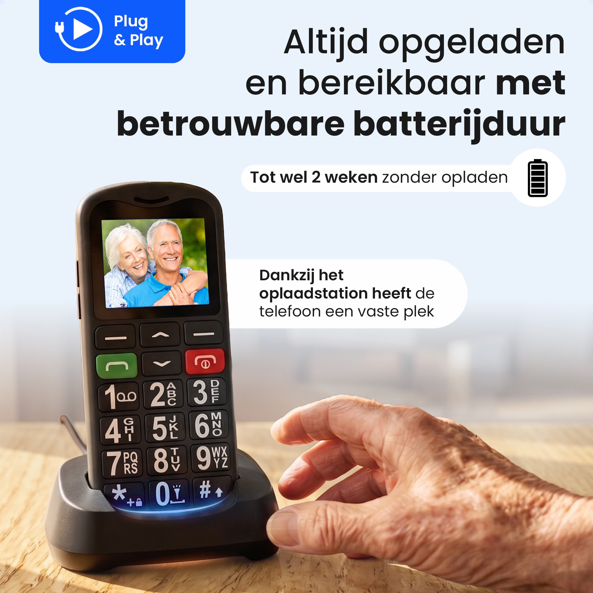 Protectly® Senioren Telefoon - 4G