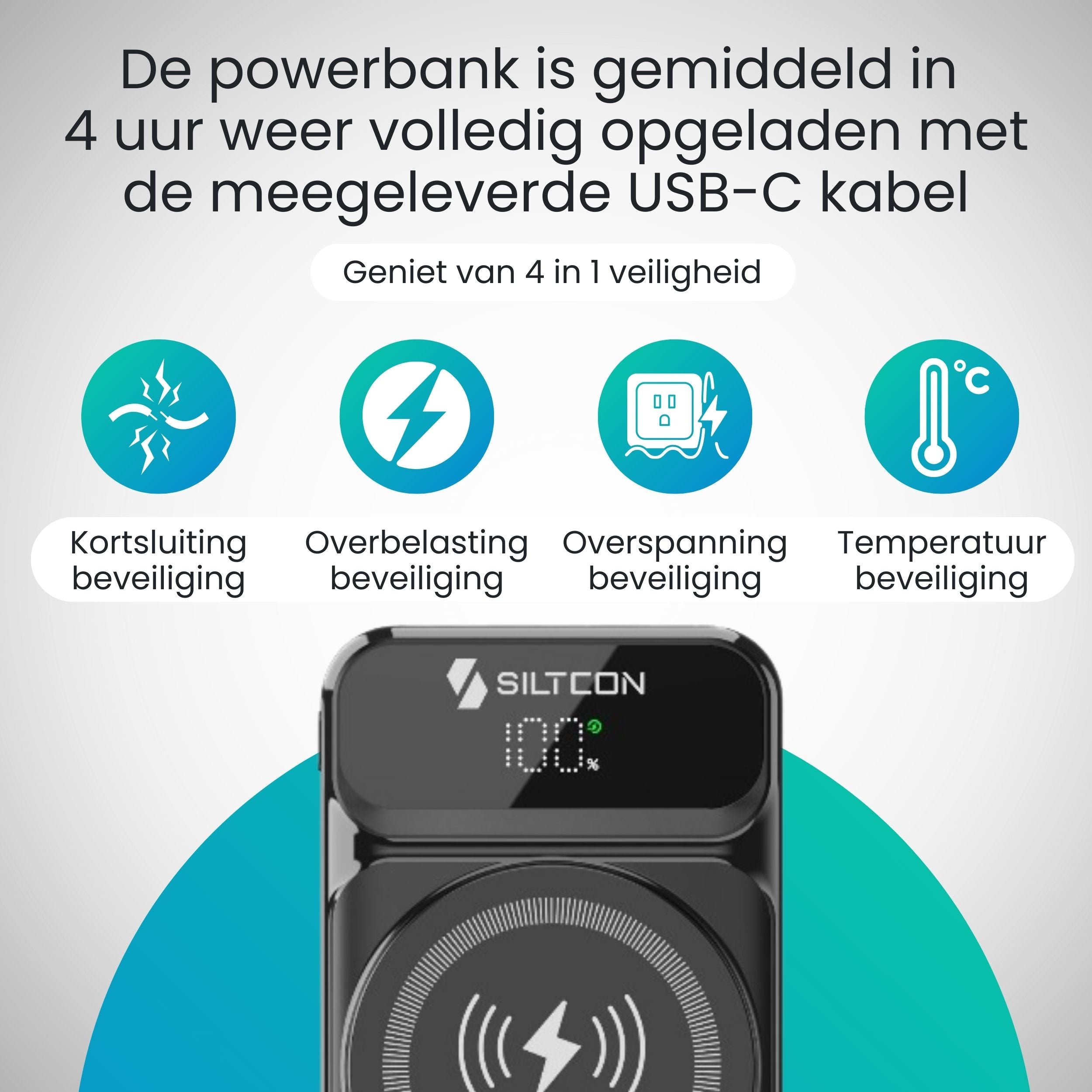 Magnetische Powerbank 10000 mAh