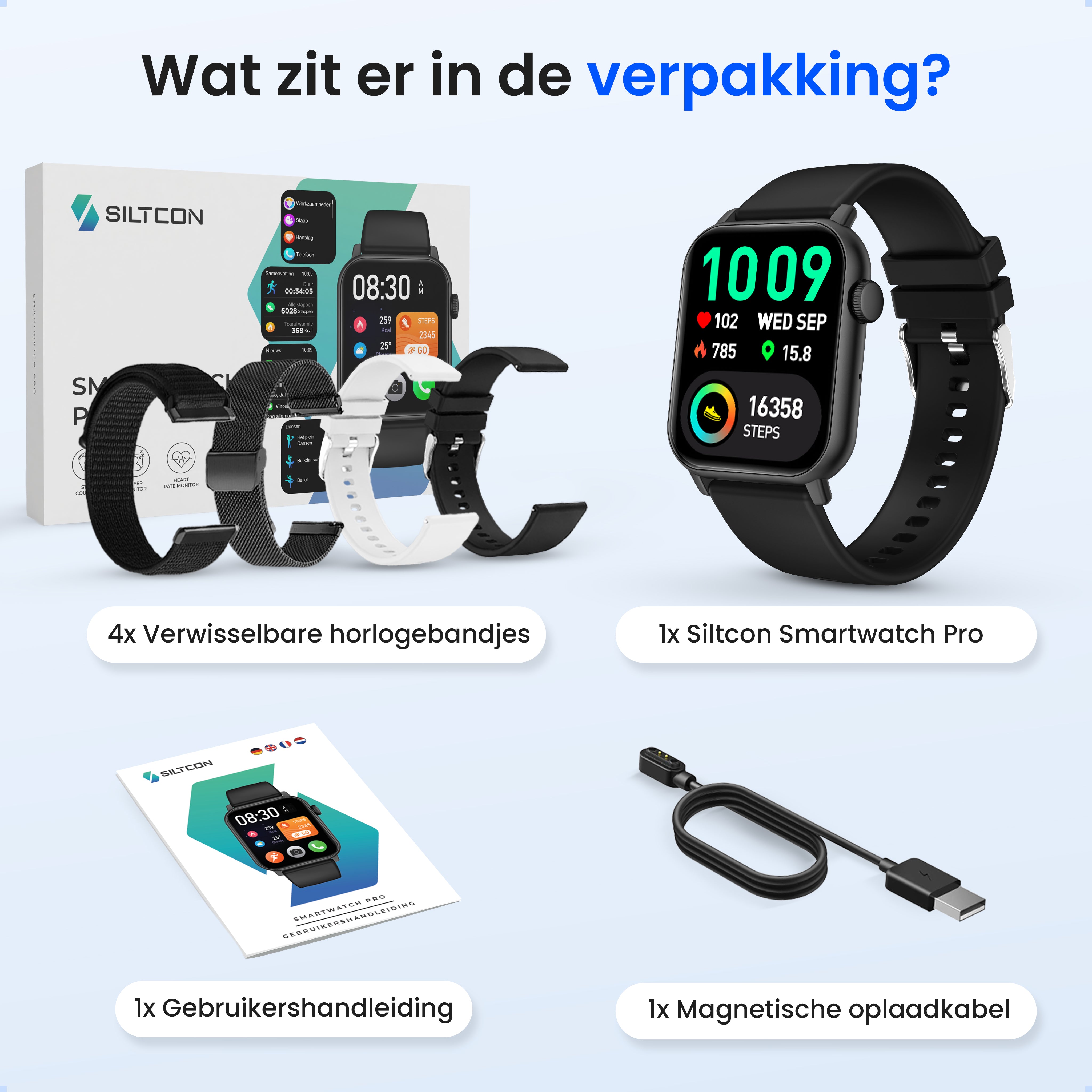 Siltcon Smartwatch Heren & Dames Pro