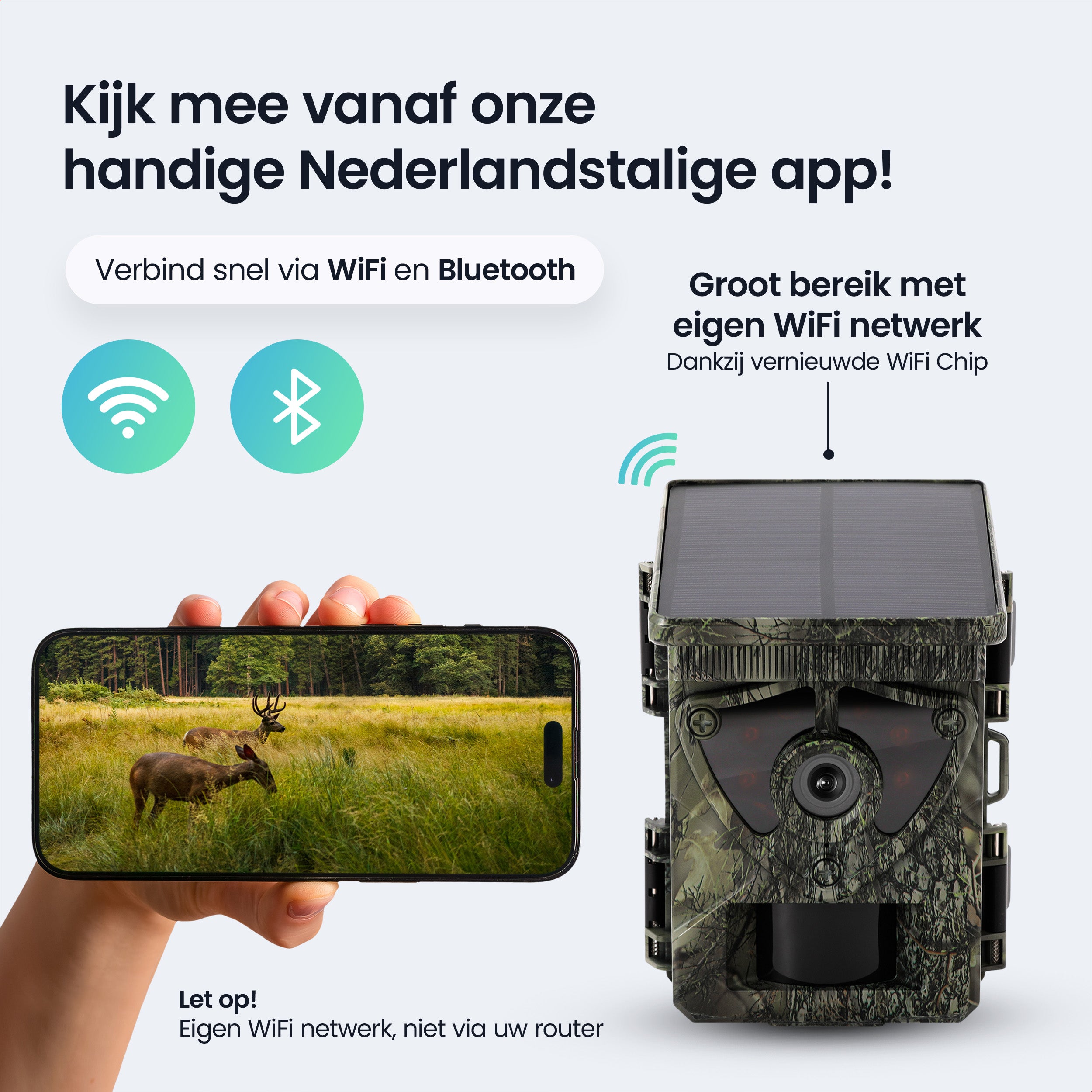 Siltcon – 8K Wildcamera met Zonnepaneel – WiFi