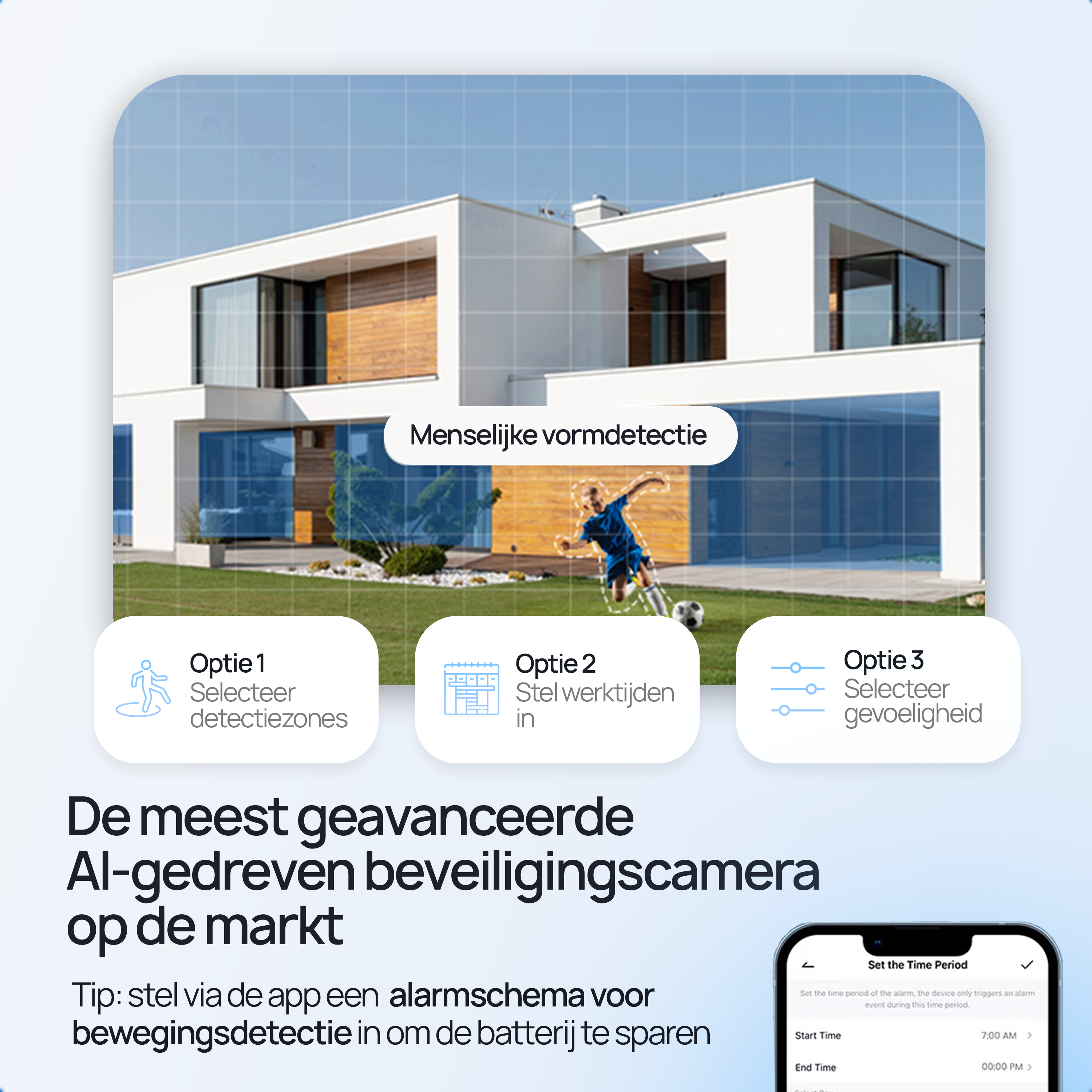 Protectly Beveiligingscamera Draadloos – 2K - Siltcon