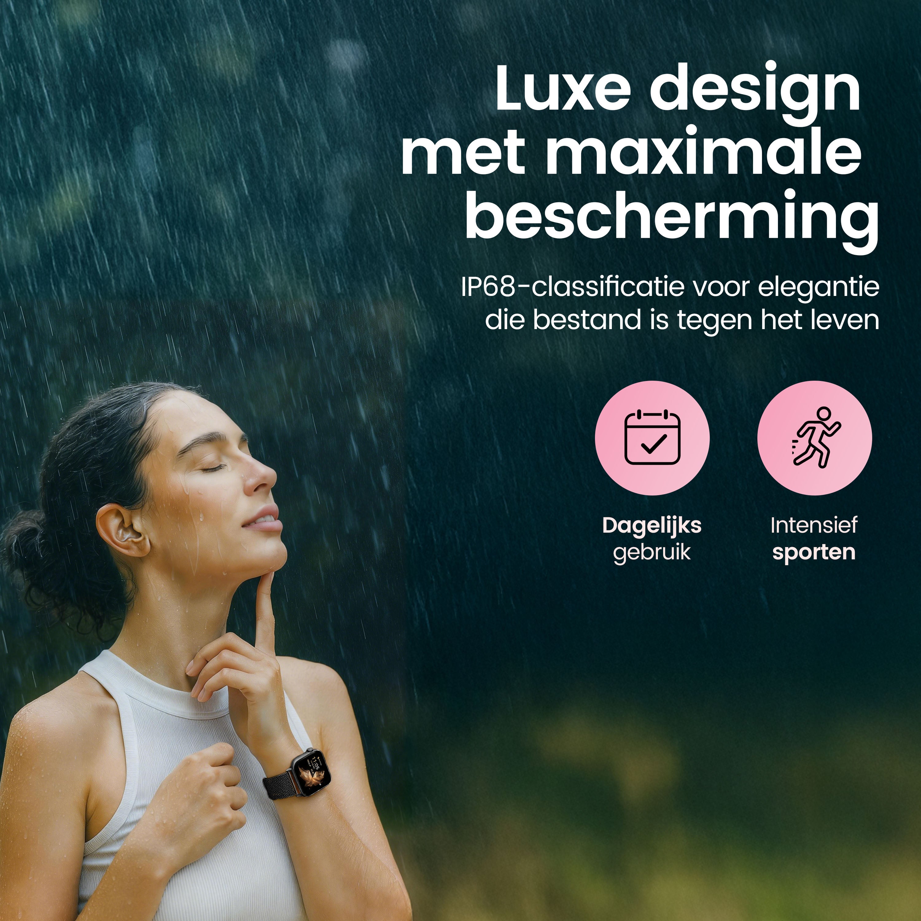 Siltcon Seréa Smartwatch Dames - Zwart