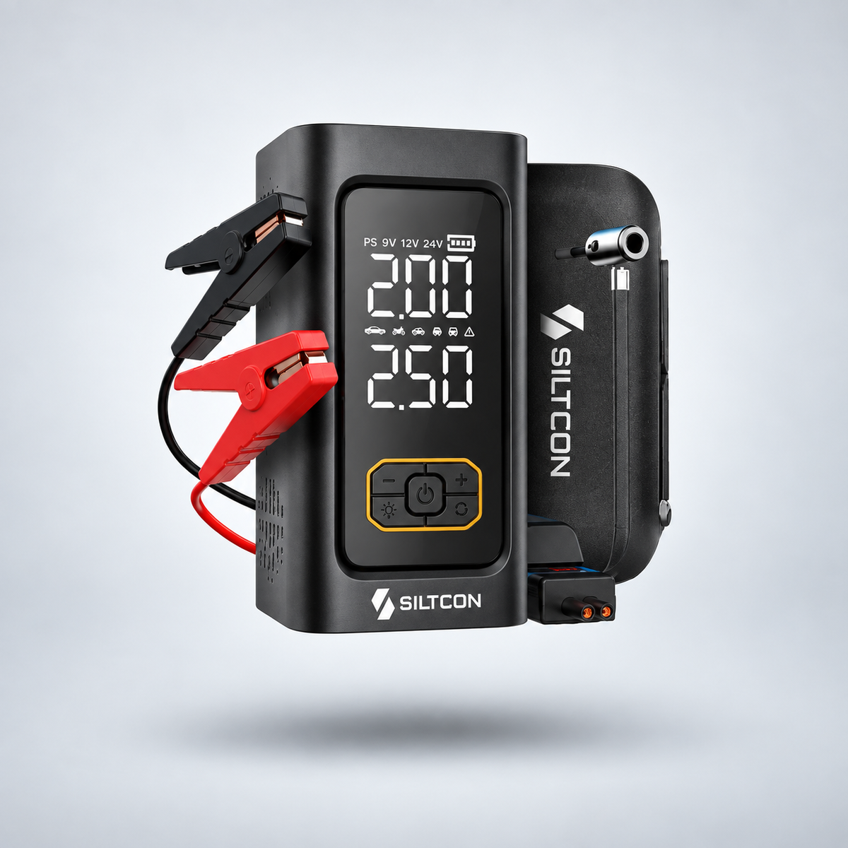 Siltcon® 12V 5-in-1 Jumpstarter voor Auto met Compressor