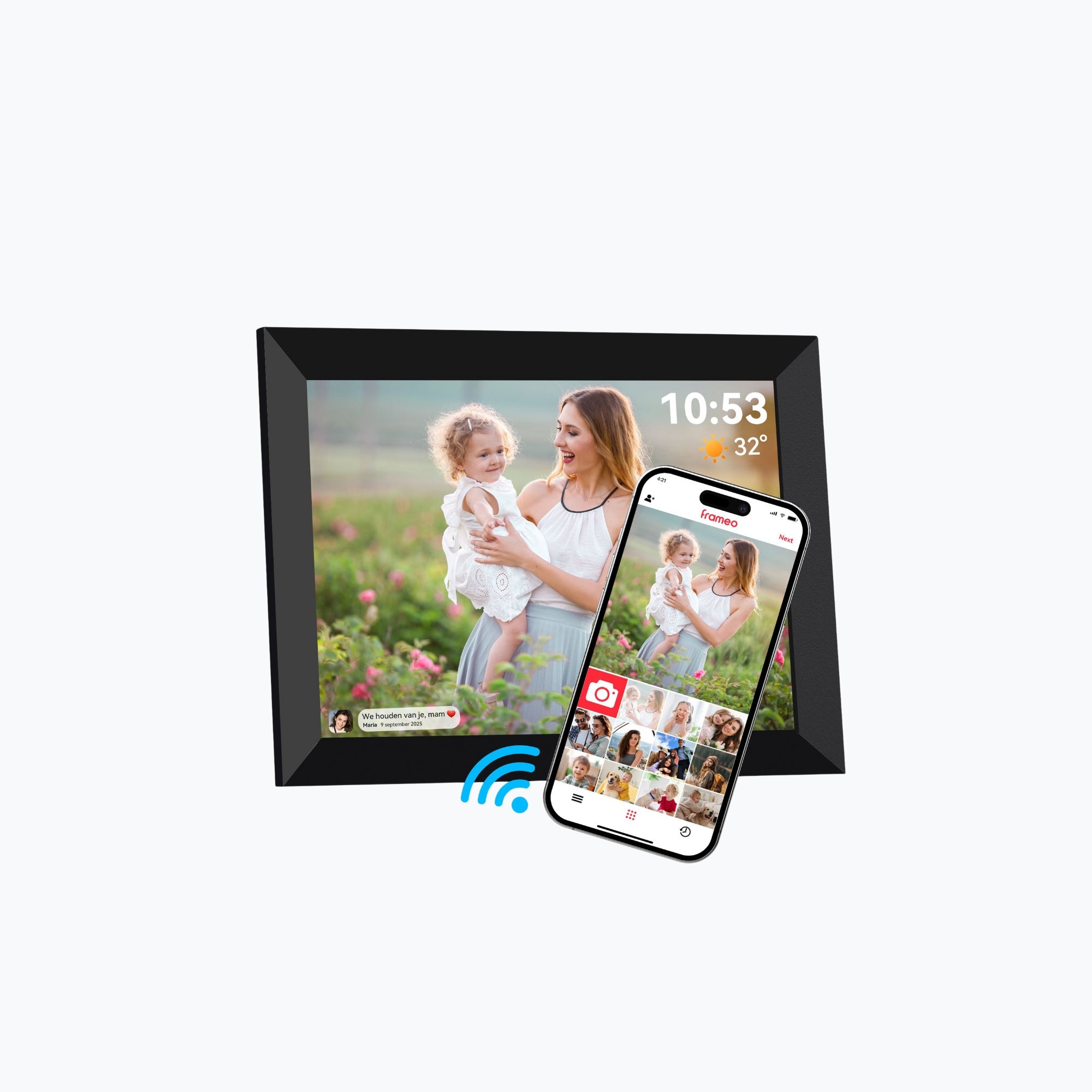 Siltcon Digitale Fotolijst Wifi – 10.1 inch HD & 16GB Opslag