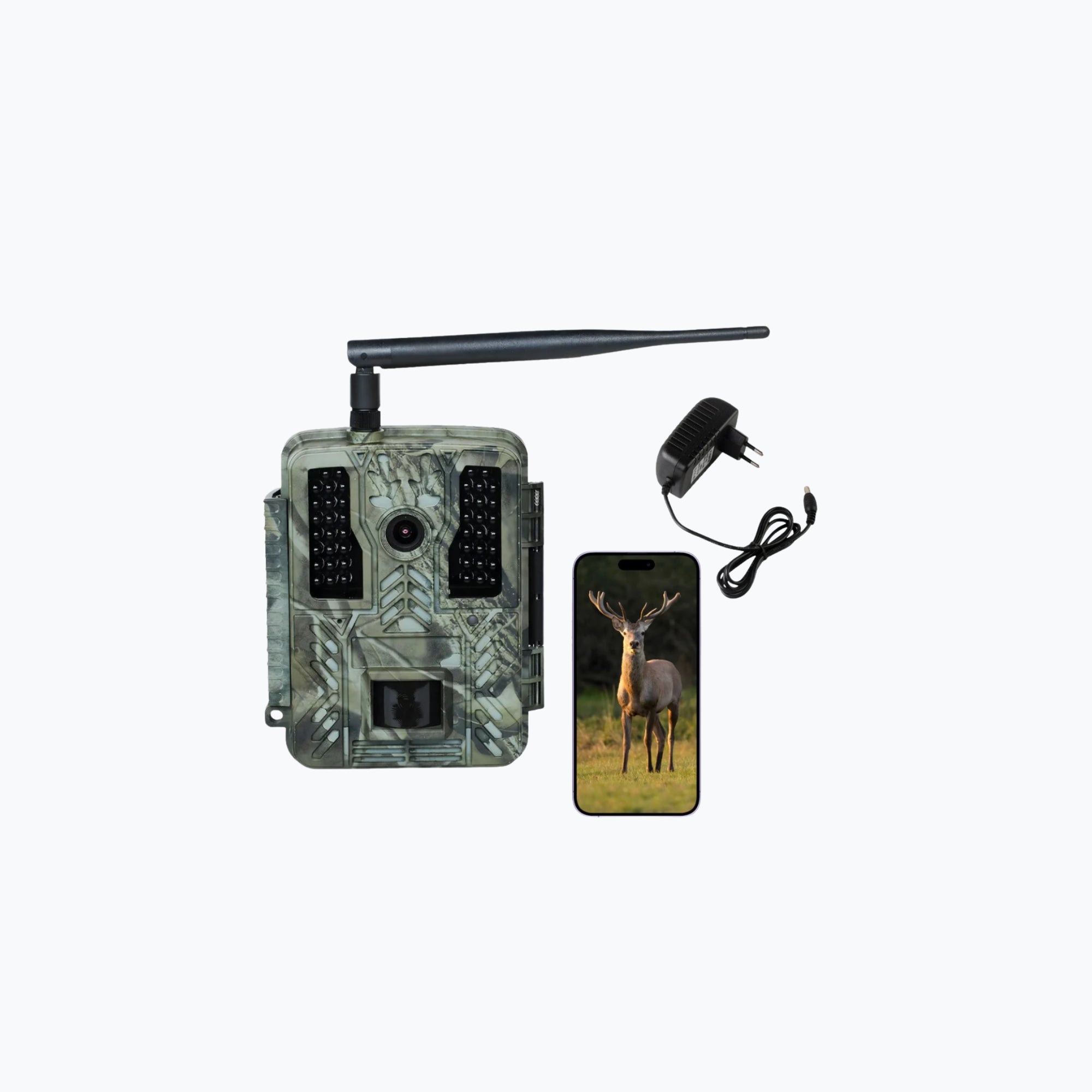 Siltcon Wildcamera - 4K Ultra HD & 60MP - 2024 model + Wildcamera 6V DC Adapter