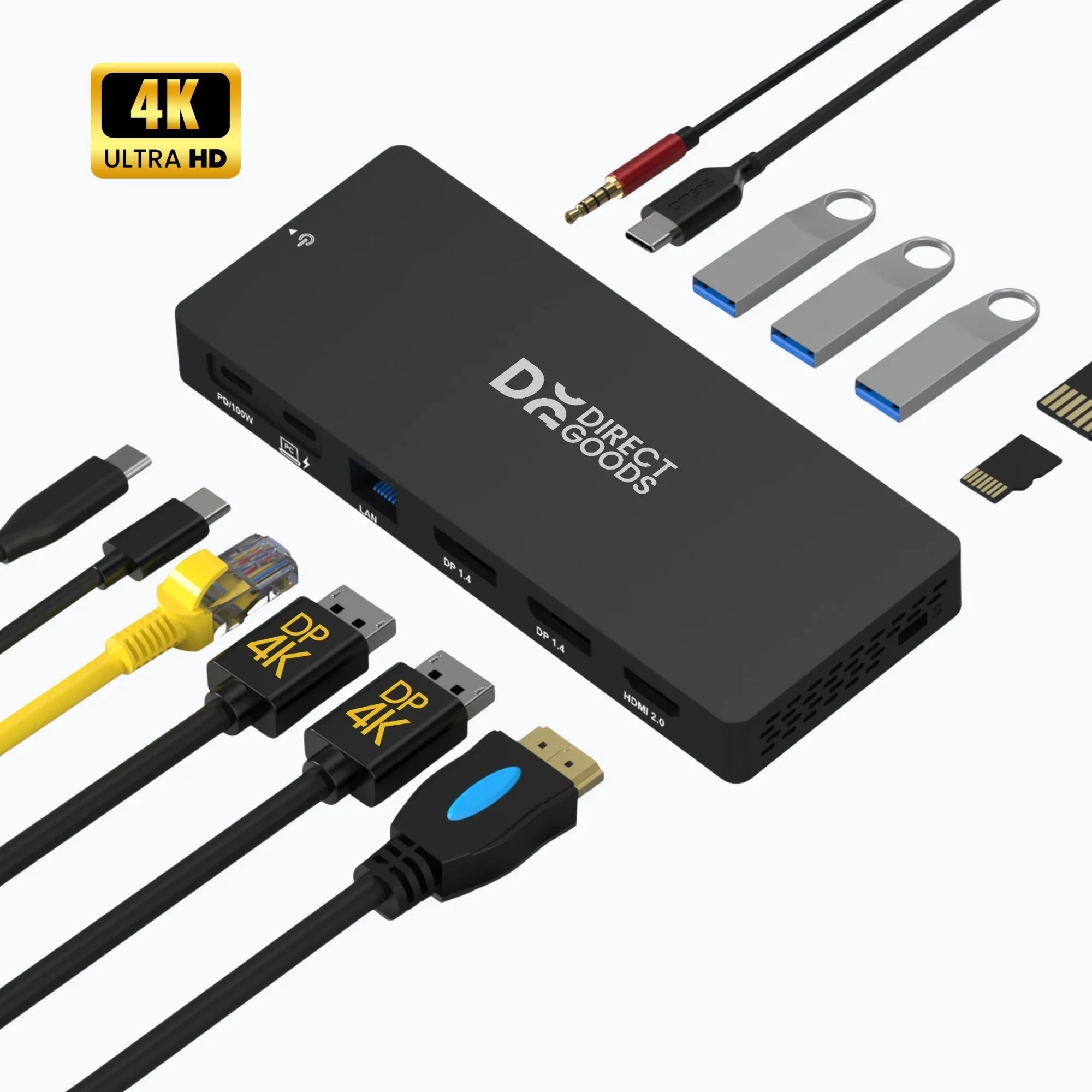 Siltcon USB C Hub 13 in 1 Triple Display