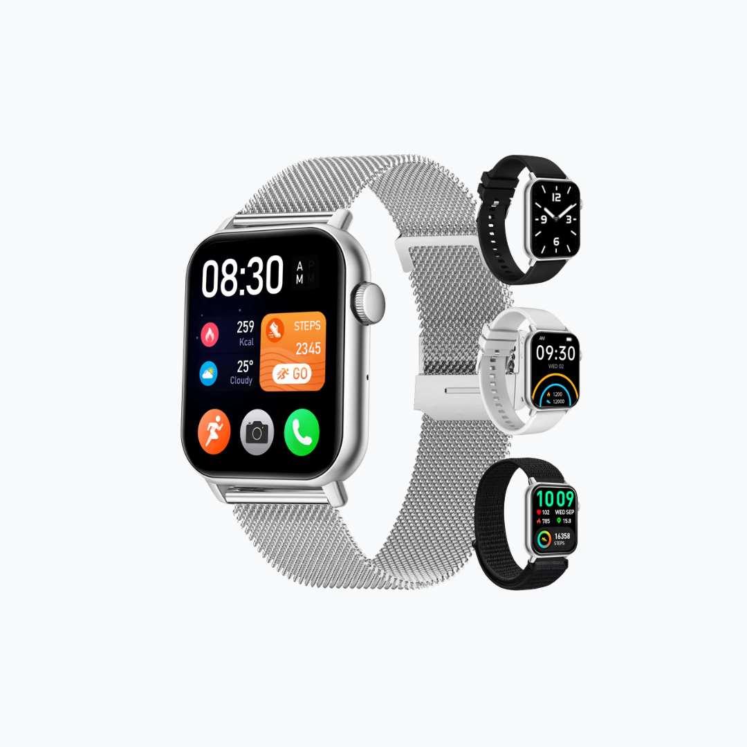 Siltcon Smartwatch Heren & Dames Pro - Zilver