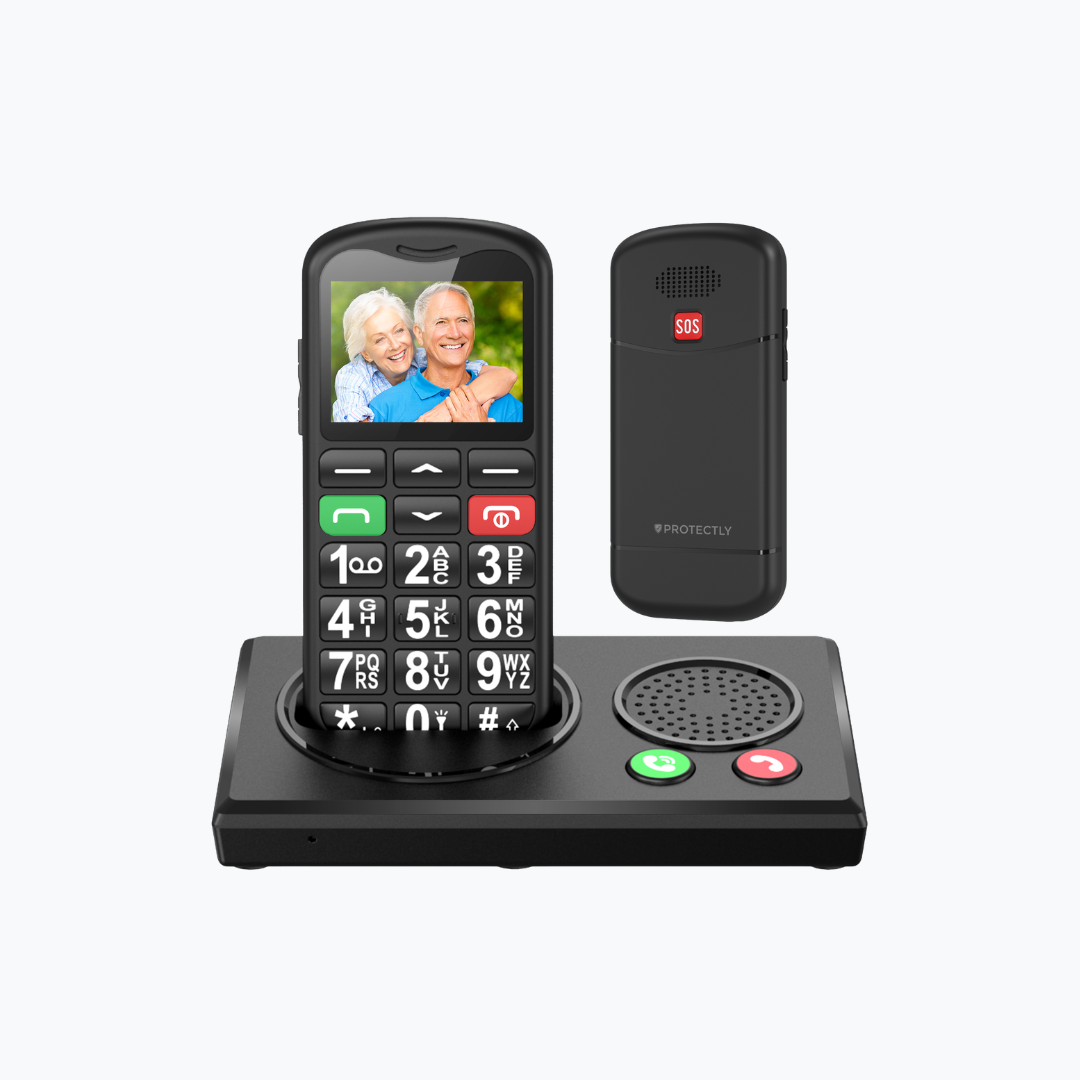 Protectly® Senioren Telefoon - 4G - Met Homebase